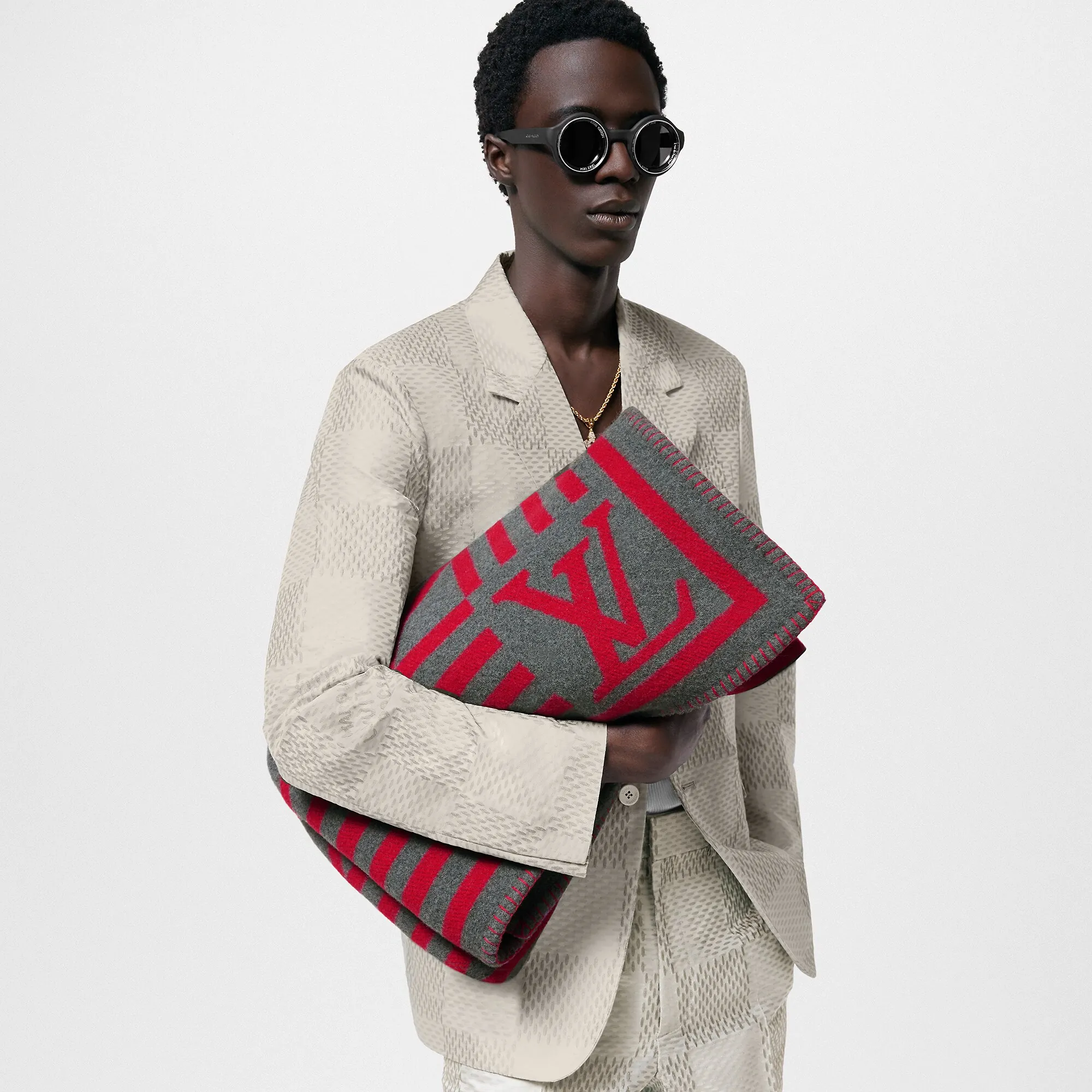 Louis Vuitton LV Summit Blanket S00 - New - For Men M79453