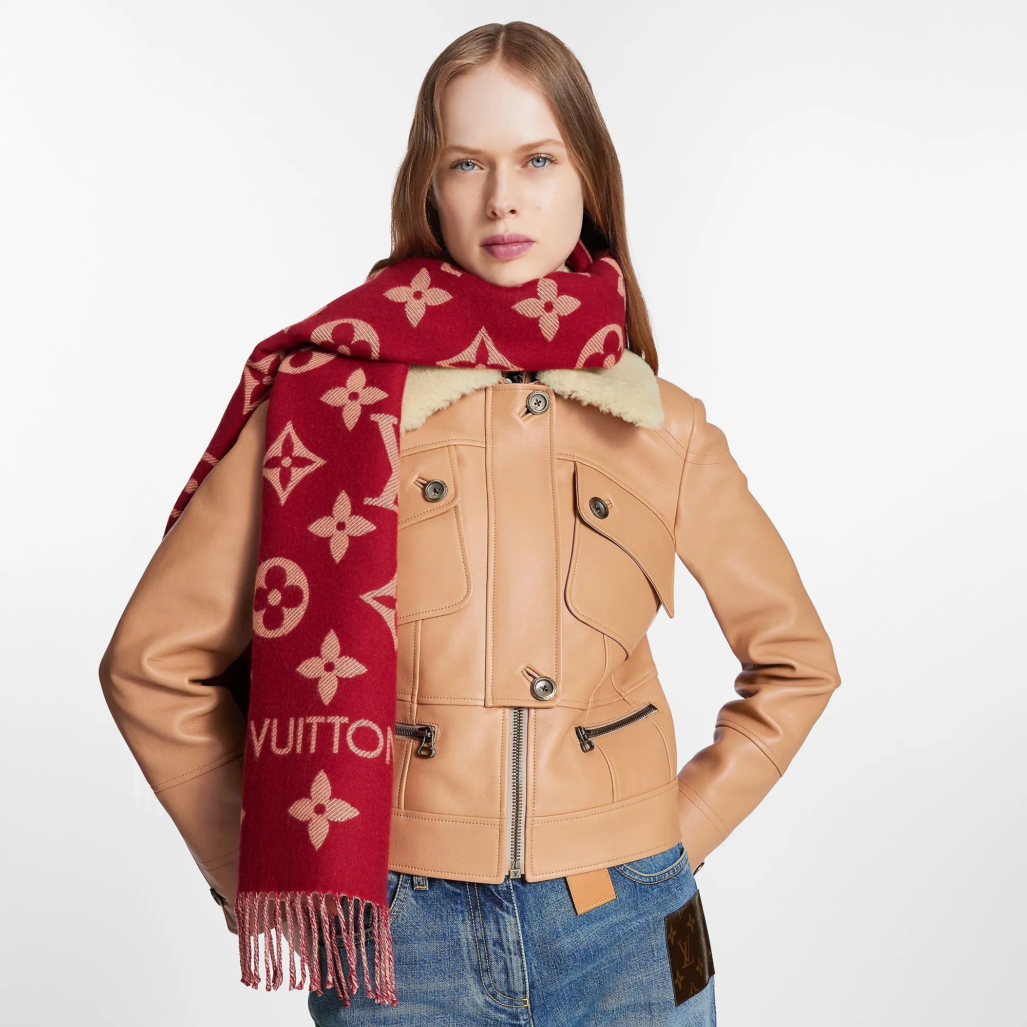 Louis Vuitton LV Essential Scarf S00 - Women - Accessories M79502 Carmine