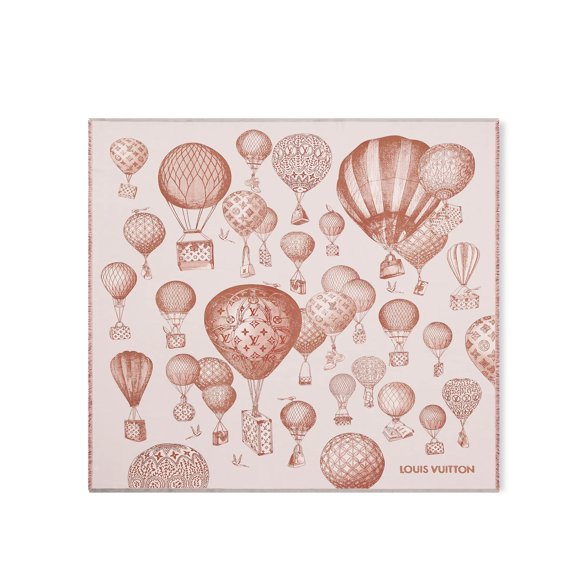 Louis Vuitton Up And Away Shawl S00 - Women - Accessories M79520 Tan