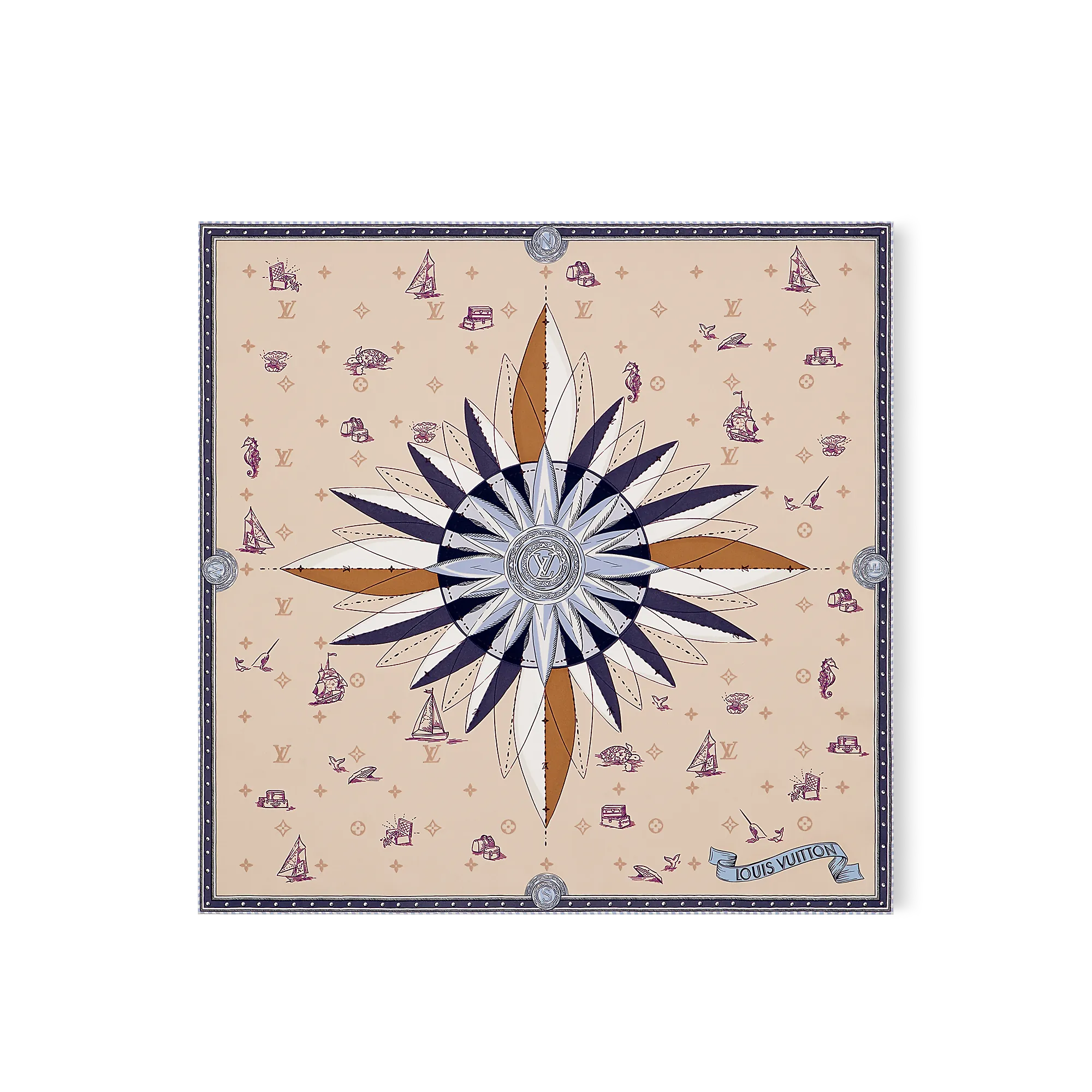 Louis Vuitton LV Map Square 70 S00 - Women - Accessories M79560 Ink