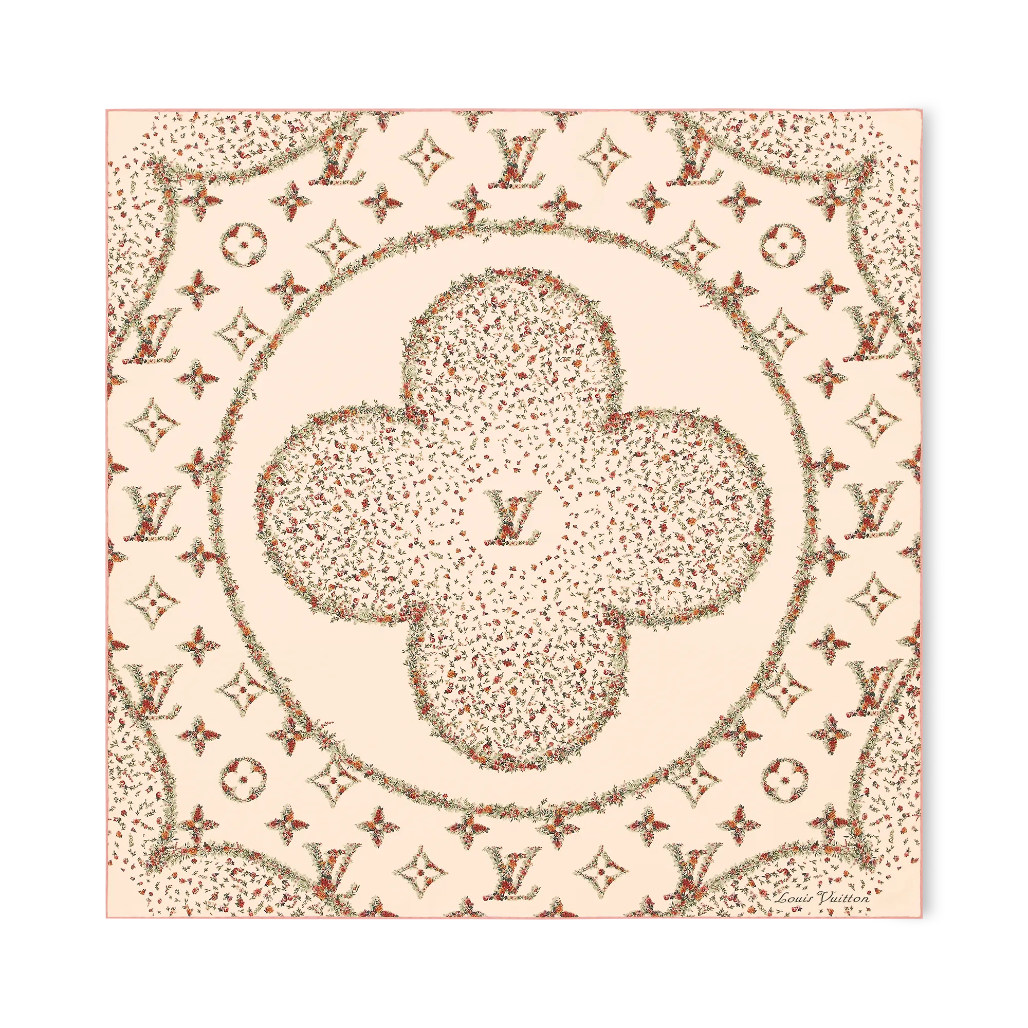 Louis Vuitton Monogram Flowers Square 90 S00 - Women - Accessories M79585