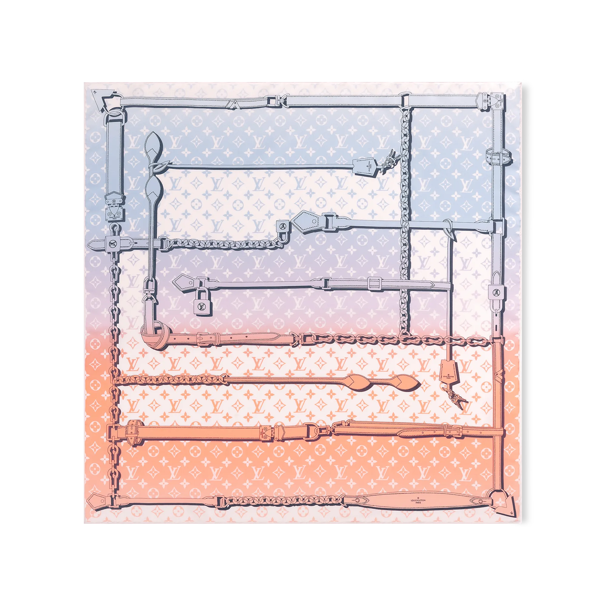 Louis Vuitton Rising Confidential Square 70 S00 - Women - Accessories M79605 Sunset