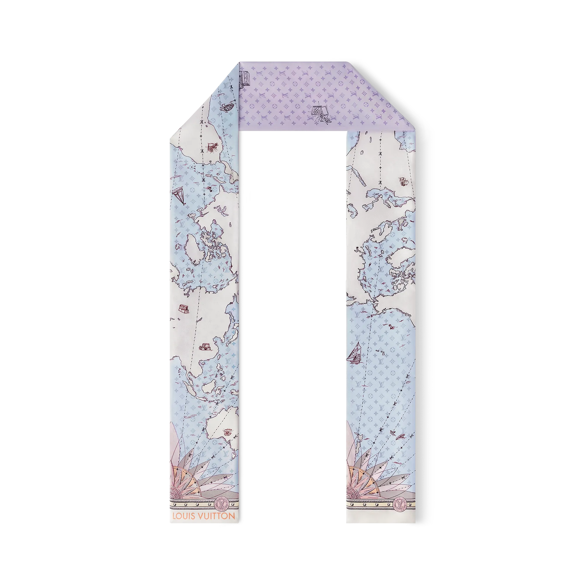 Louis Vuitton LV Map Bandeau S00 - Women - Accessories M79615 Lilac