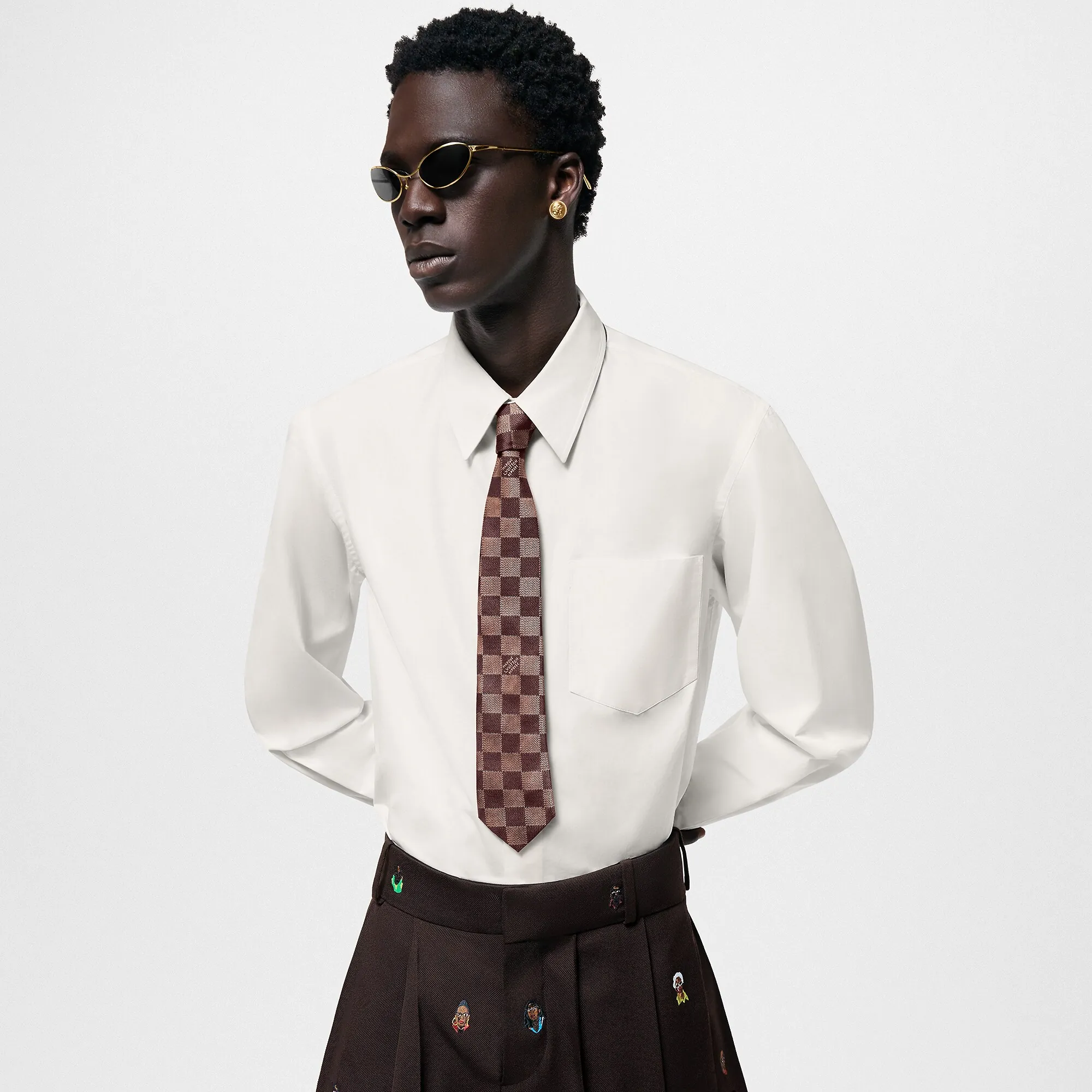 Louis Vuitton Damier Pop Tie S00 - New - For Men M79657