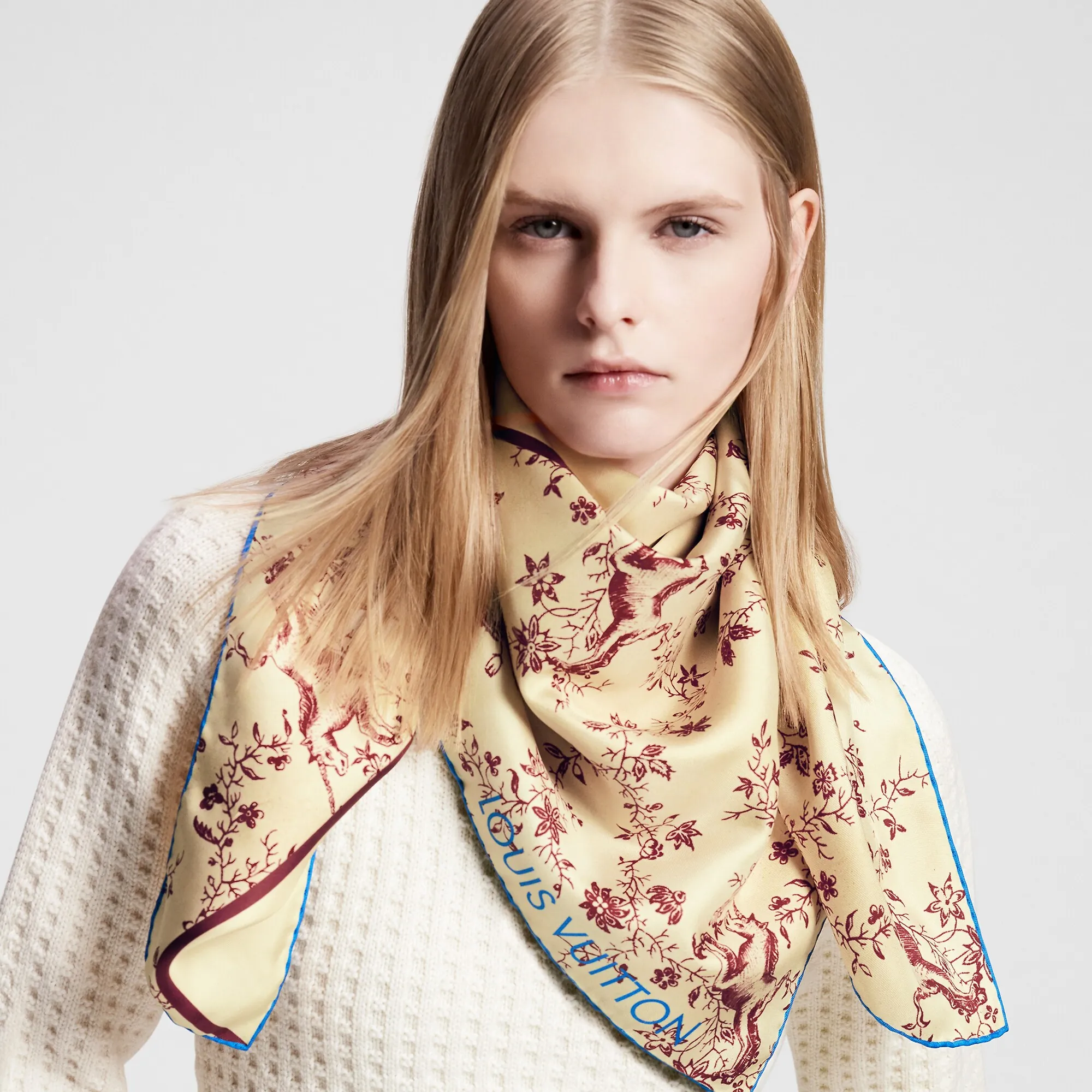 Louis Vuitton Licorne Square 90 S00 - Women - Accessories M79695