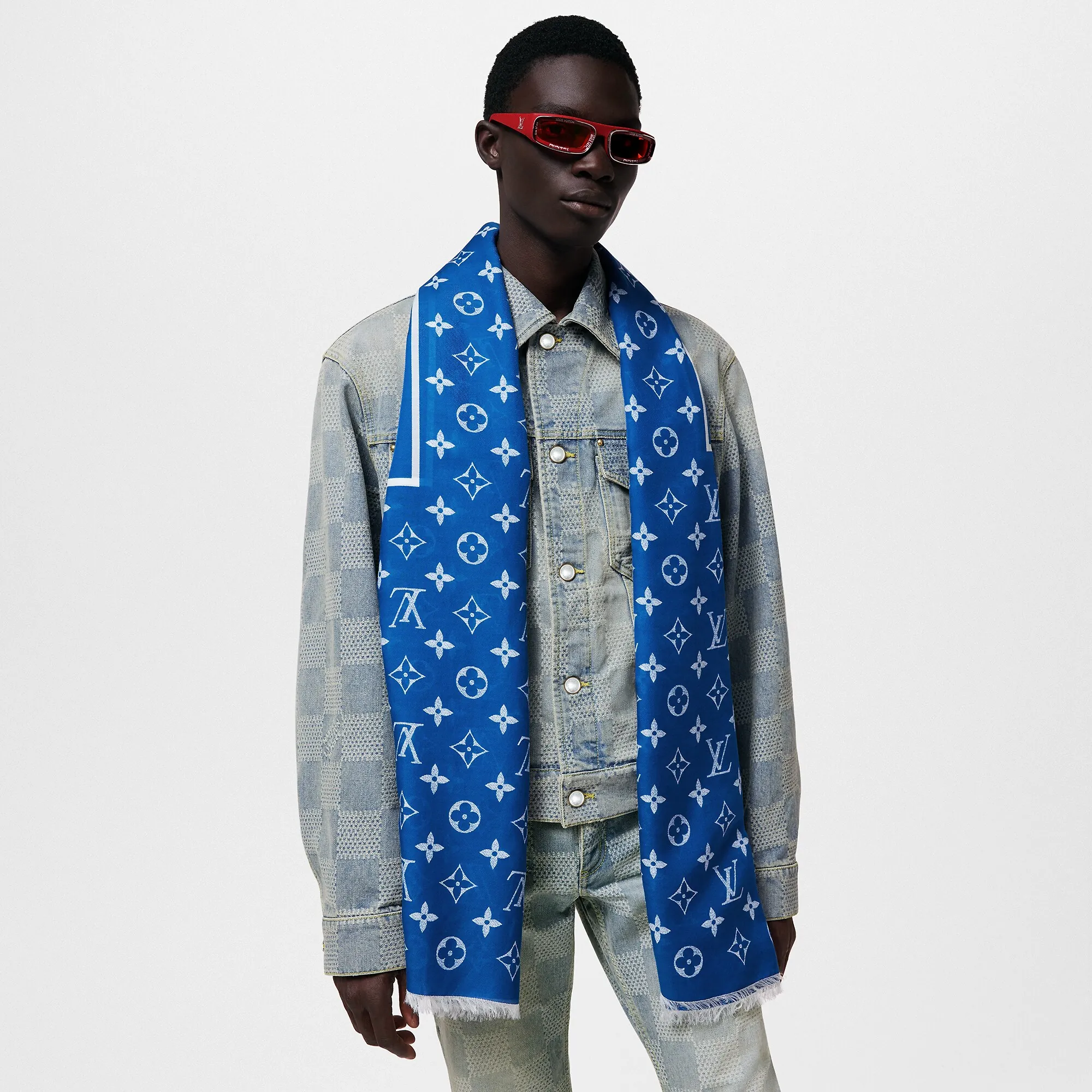 Louis Vuitton Monogram Colours Stole S00 - New - For Men M79707