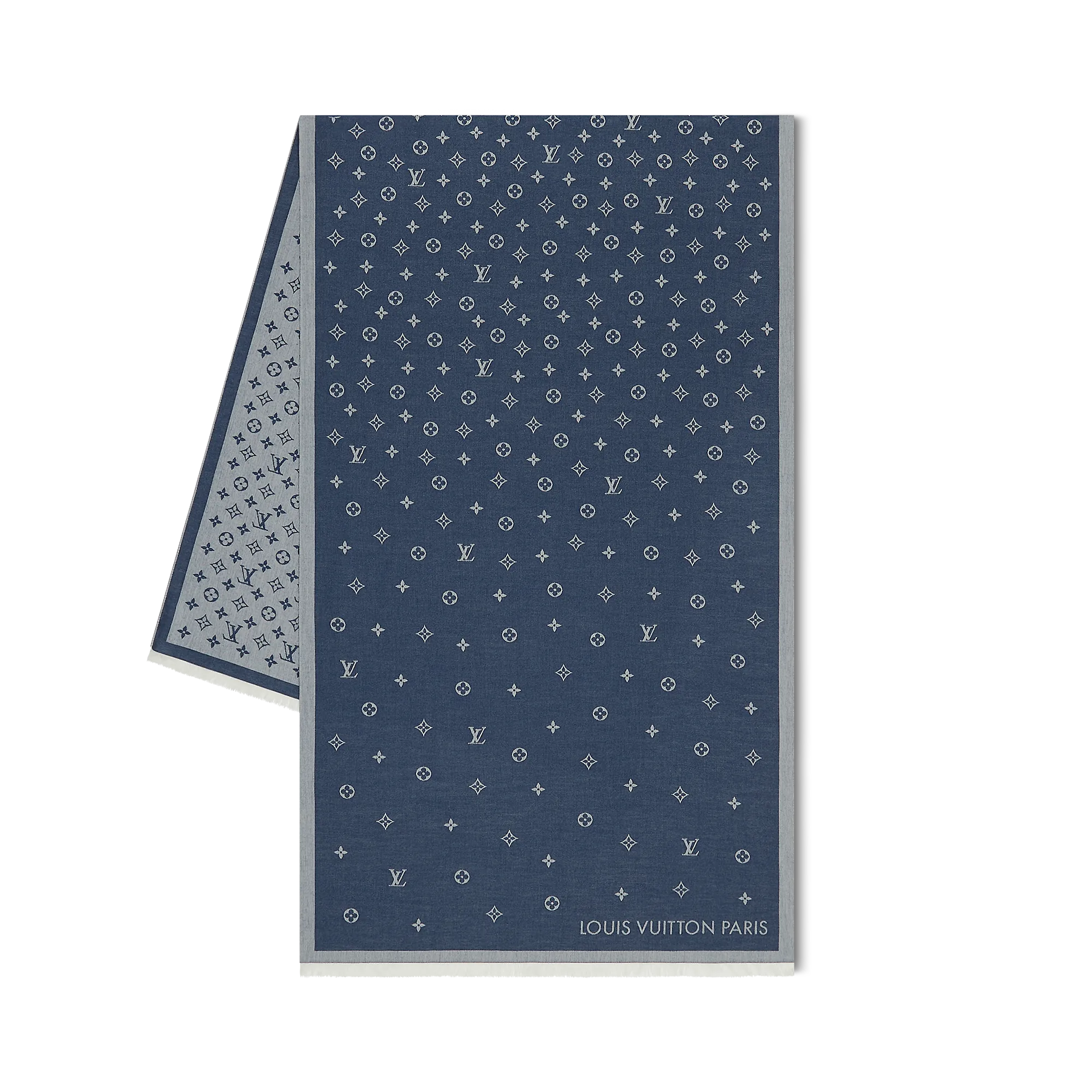 Louis Vuitton All About Monogram Stole S00 - Men - Accessories M79719 Denim