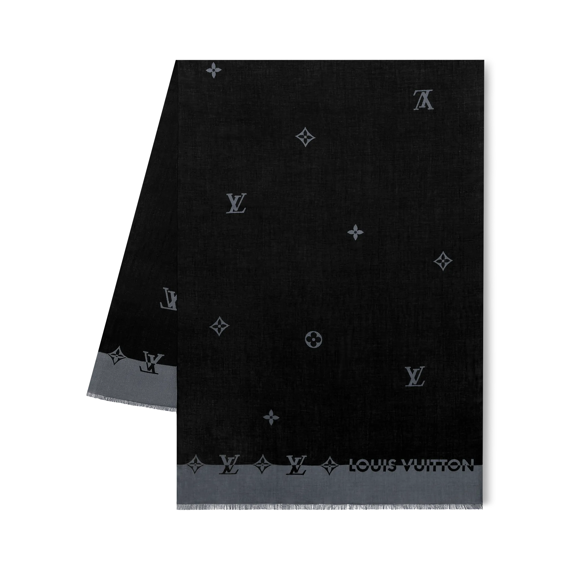 Louis Vuitton Graphic Dual Stole S00 - Men - Accessories M79732 Black