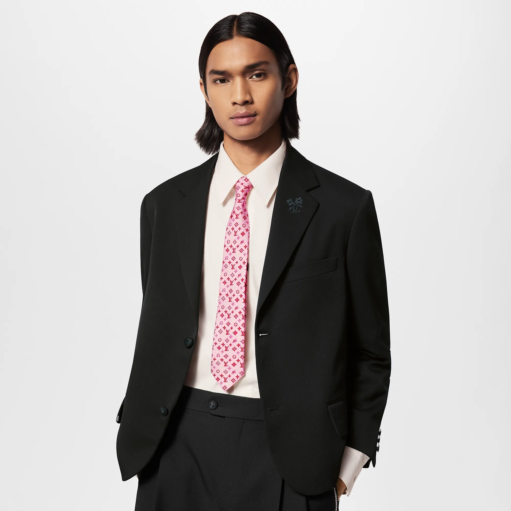 Louis Vuitton Monogram Craggy Tie S00 - Men - Accessories M79748 Pink