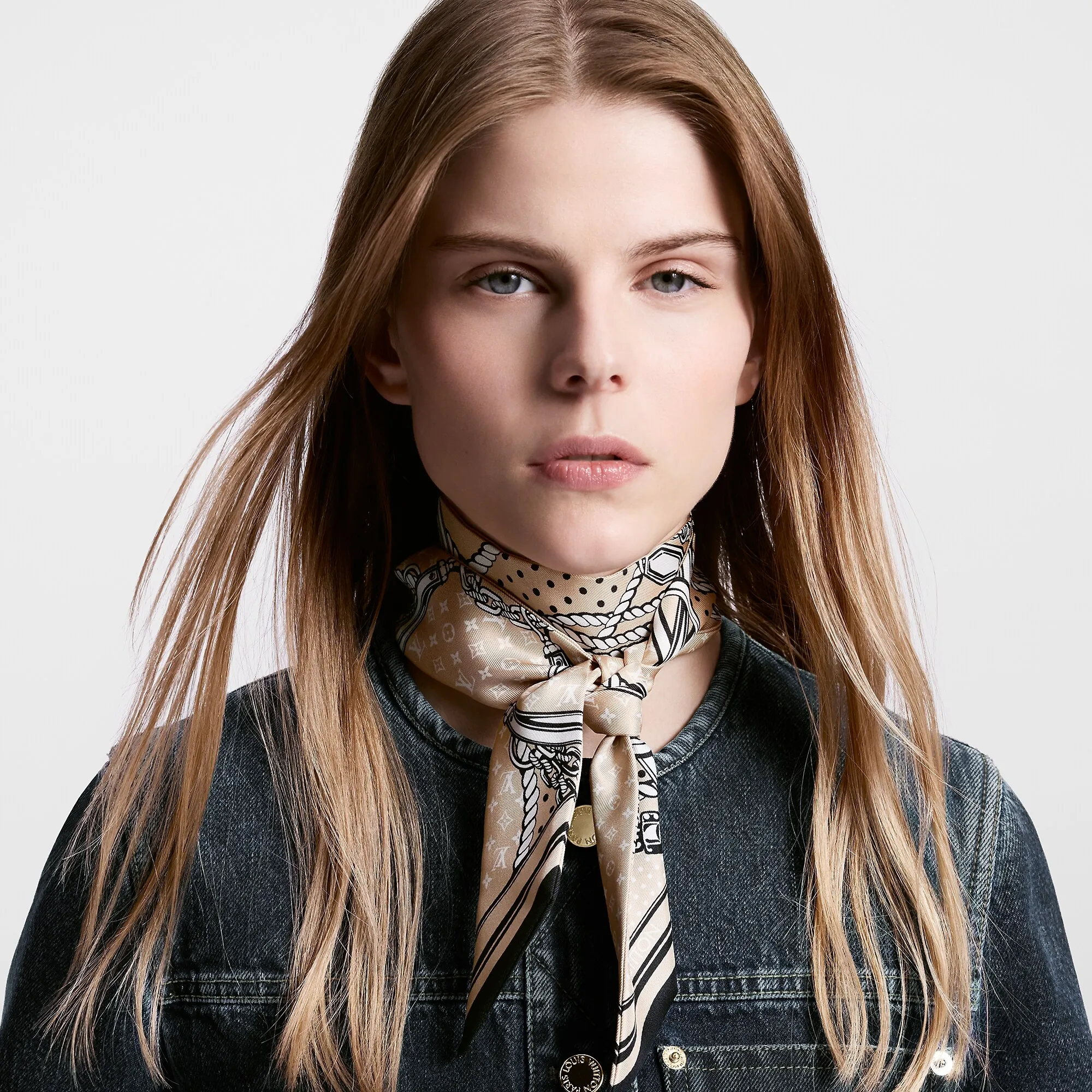 Louis Vuitton Sailor Bandana BB Bandeau S00 - Women - Accessories M79822 Beige