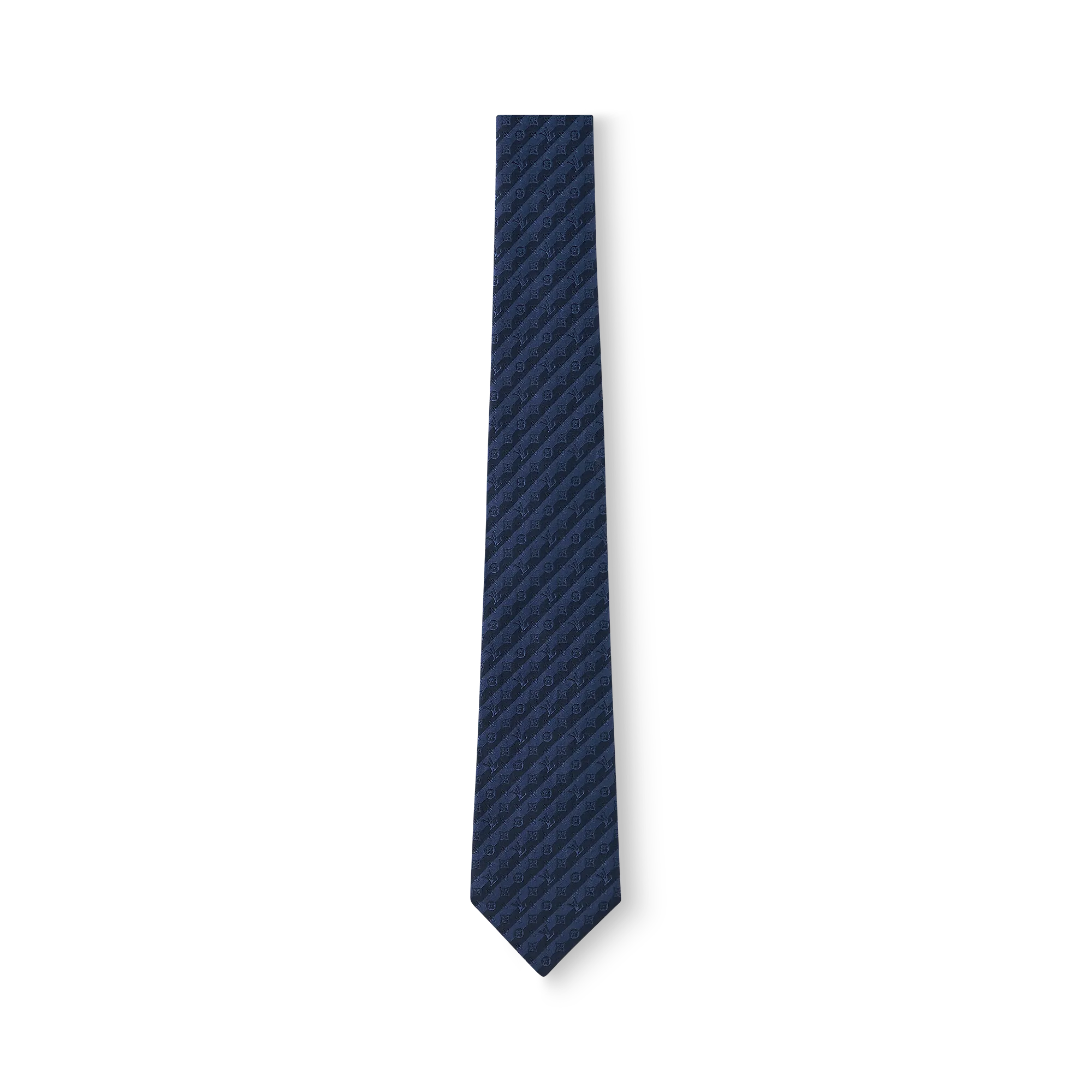 Louis Vuitton Monogram Diagonal Tie S00 - Men - Accessories M79898 Navy Blue