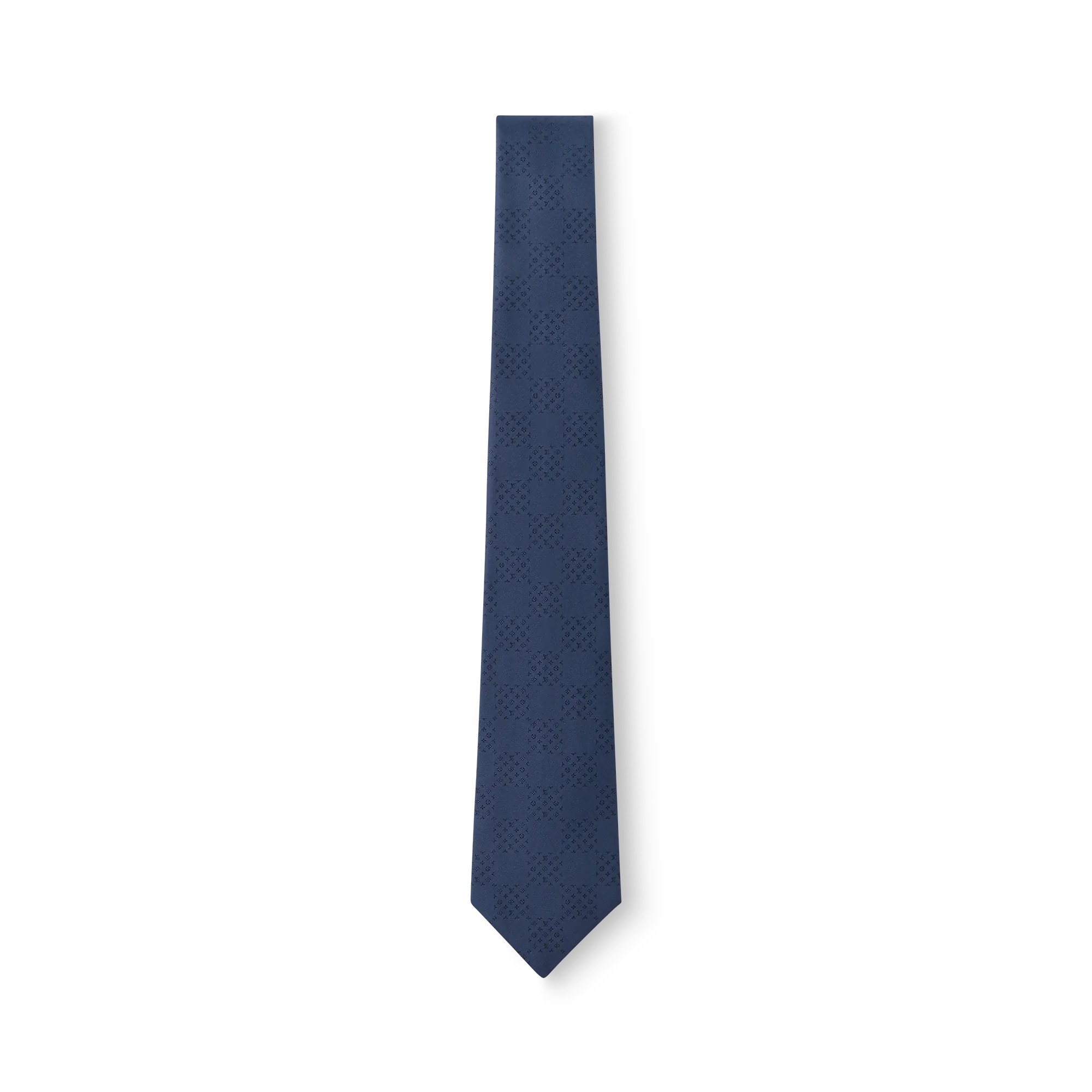 Louis Vuitton Monogram Damier Tie S00 - Men - Accessories M79901 Navy Blue