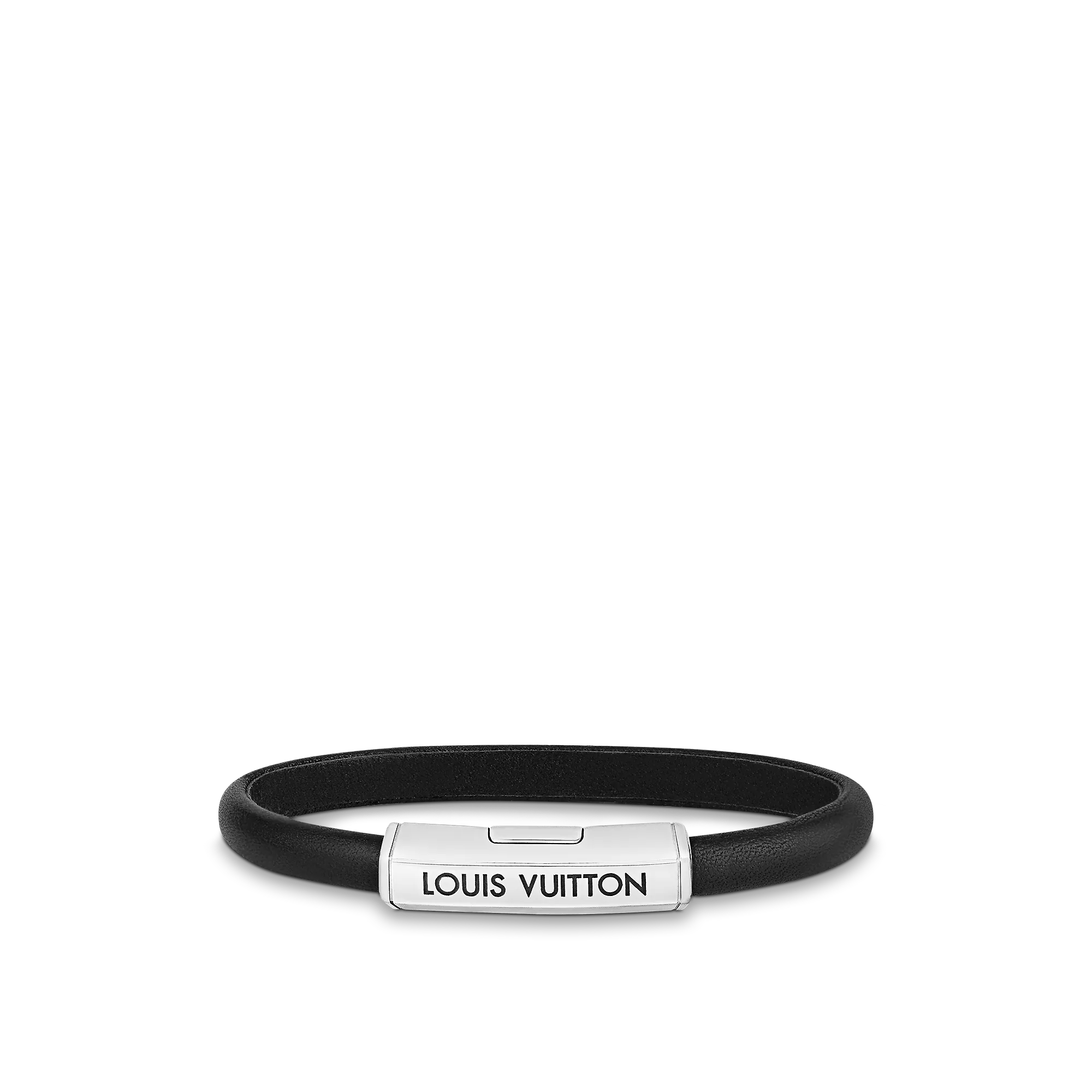 Louis Vuitton Clip It Bracelet - Men - Fashion Jewelry M8119D Black