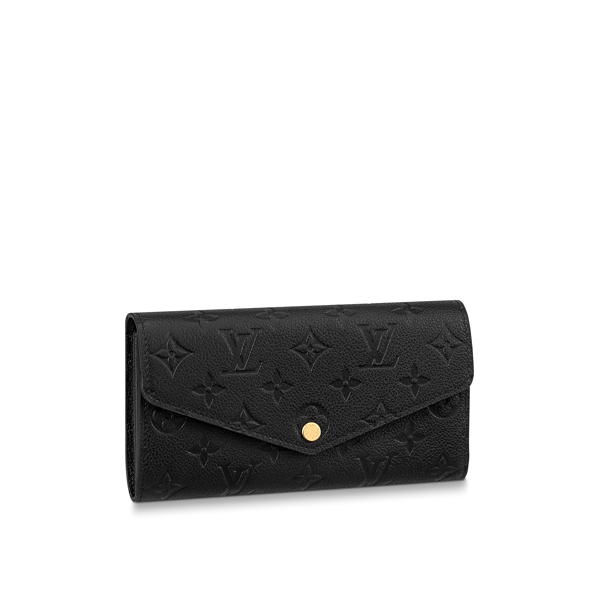 Louis Vuitton Sarah Wallet Monogram Empreinte Leather - Women - Small Leather Goods M82257 Black Louis Vuitton Sarah Wallet Monogram Empreinte Leather - Women - Small Leather Goods M82257 Black