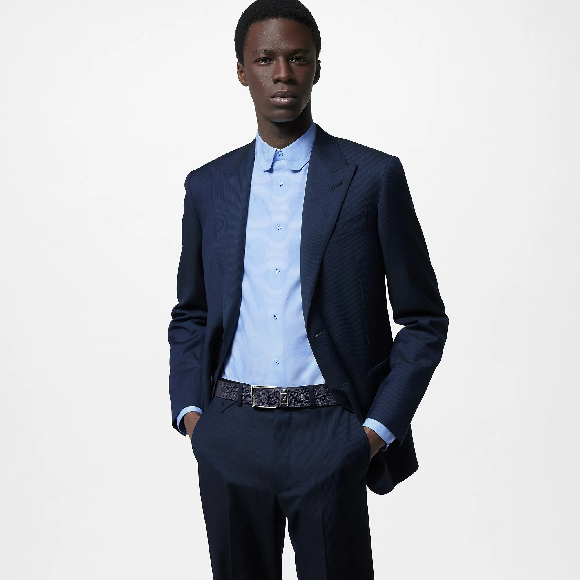 Louis Vuitton LV City Pin 35mm Belt Taiga Leather - Men - Accessories M8257V