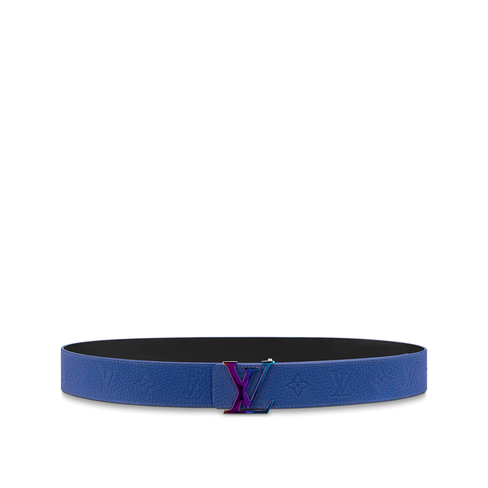Louis Vuitton LV Initials 40mm Reversible Belt Taurillon Monogram - Men - Accessories M8260V Blue