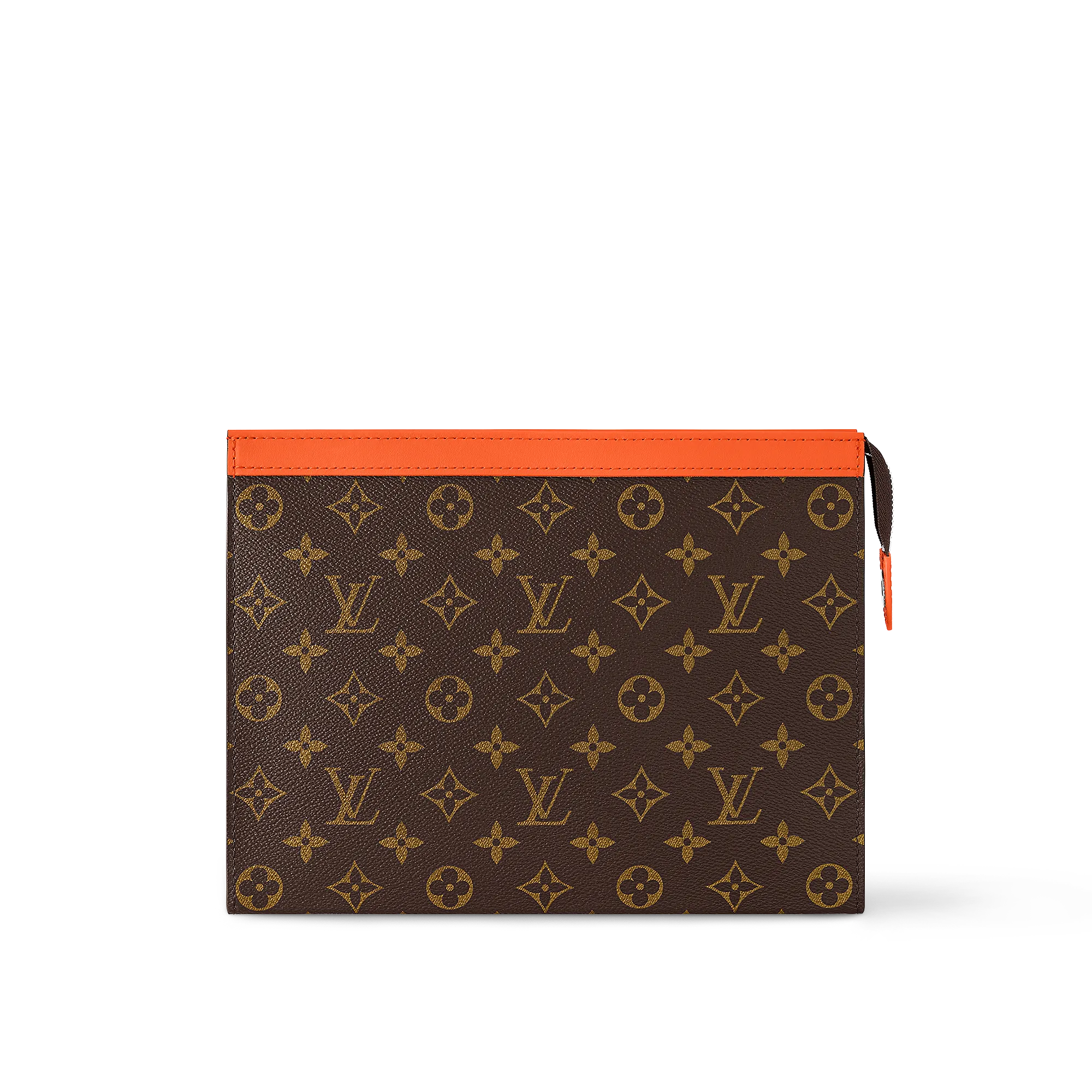 Louis Vuitton Pochette Voyage MM Monogram Macassar Canvas - Men - Travel M82855 Orange