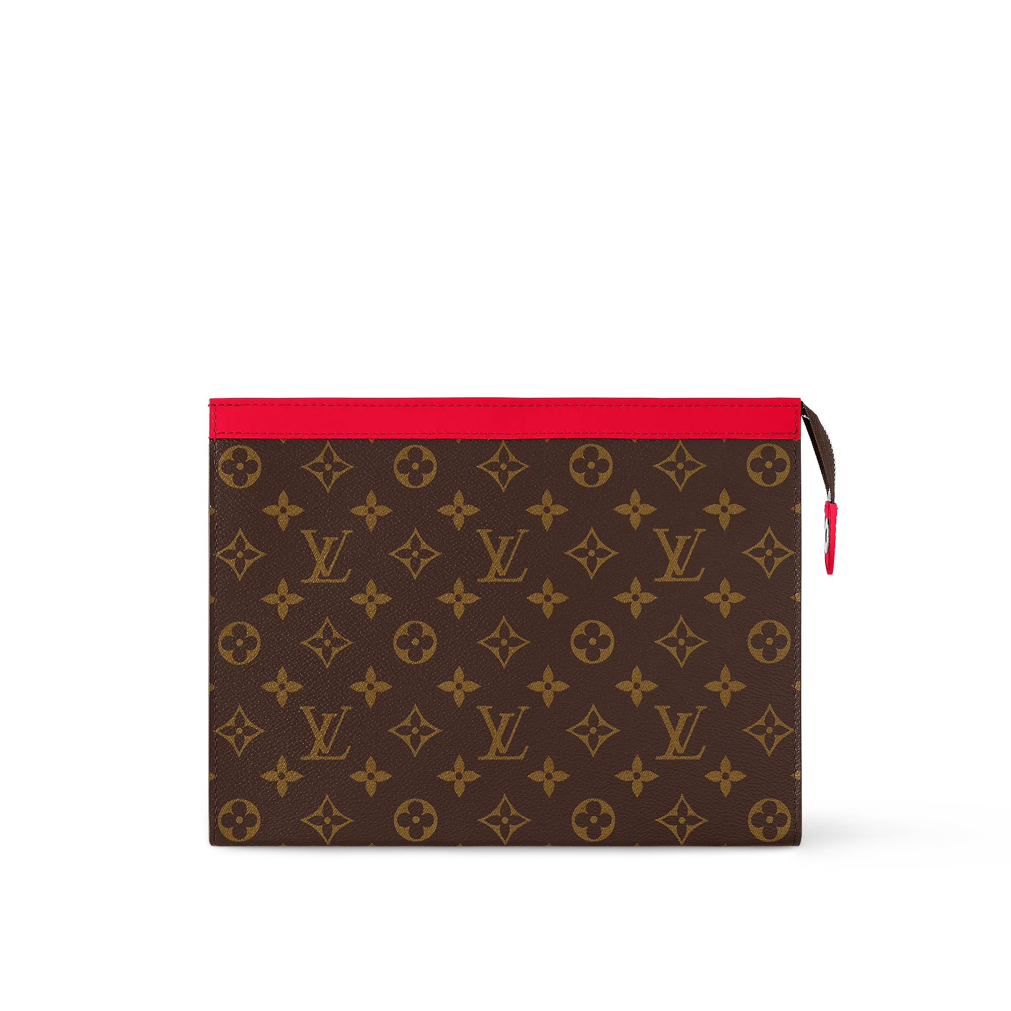 Louis Vuitton Pochette Voyage MM Monogram Macassar Canvas - Men - Travel M82857 Red
