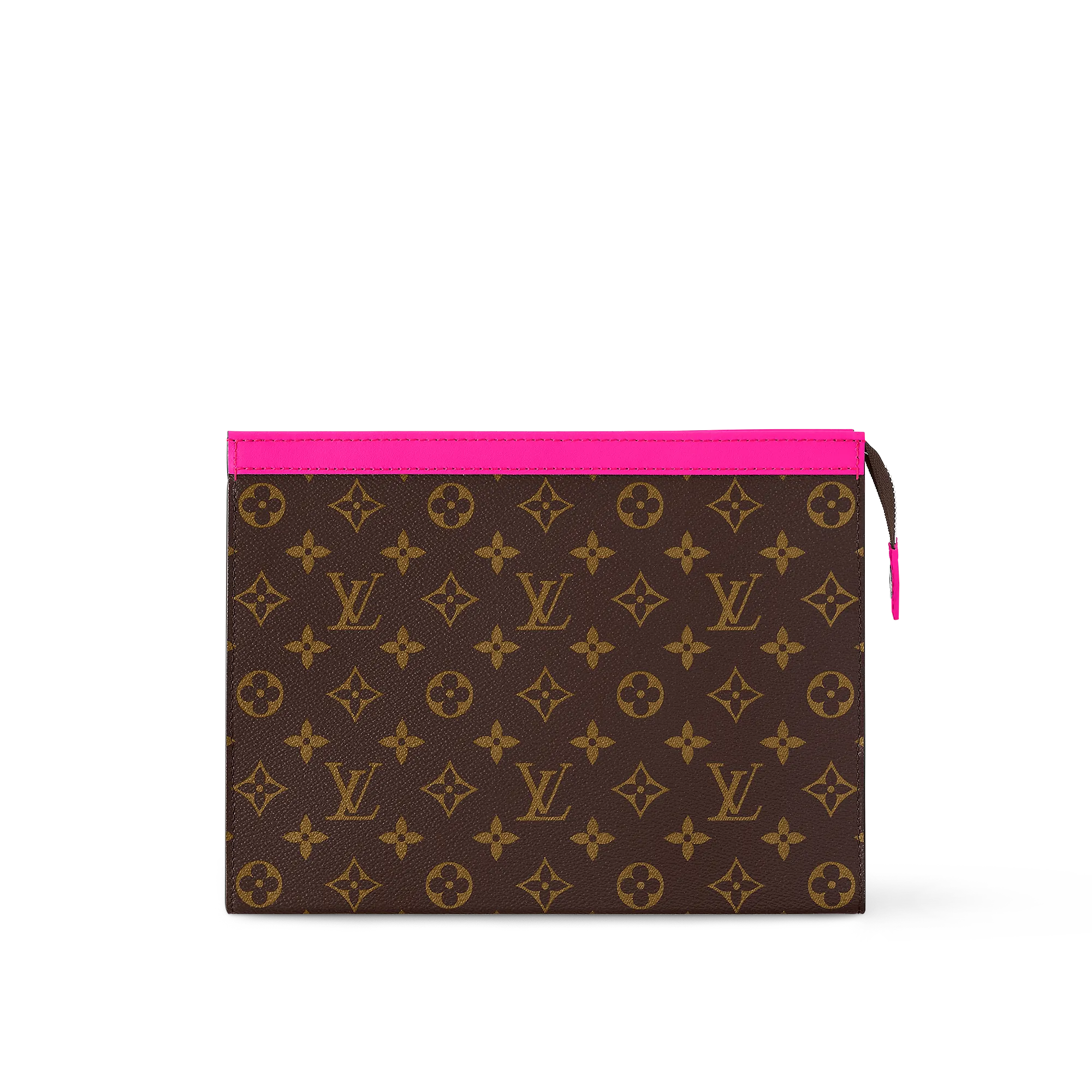 Louis Vuitton Pochette Voyage MM Monogram Macassar Canvas - Men - Travel M82858 Fuchsia