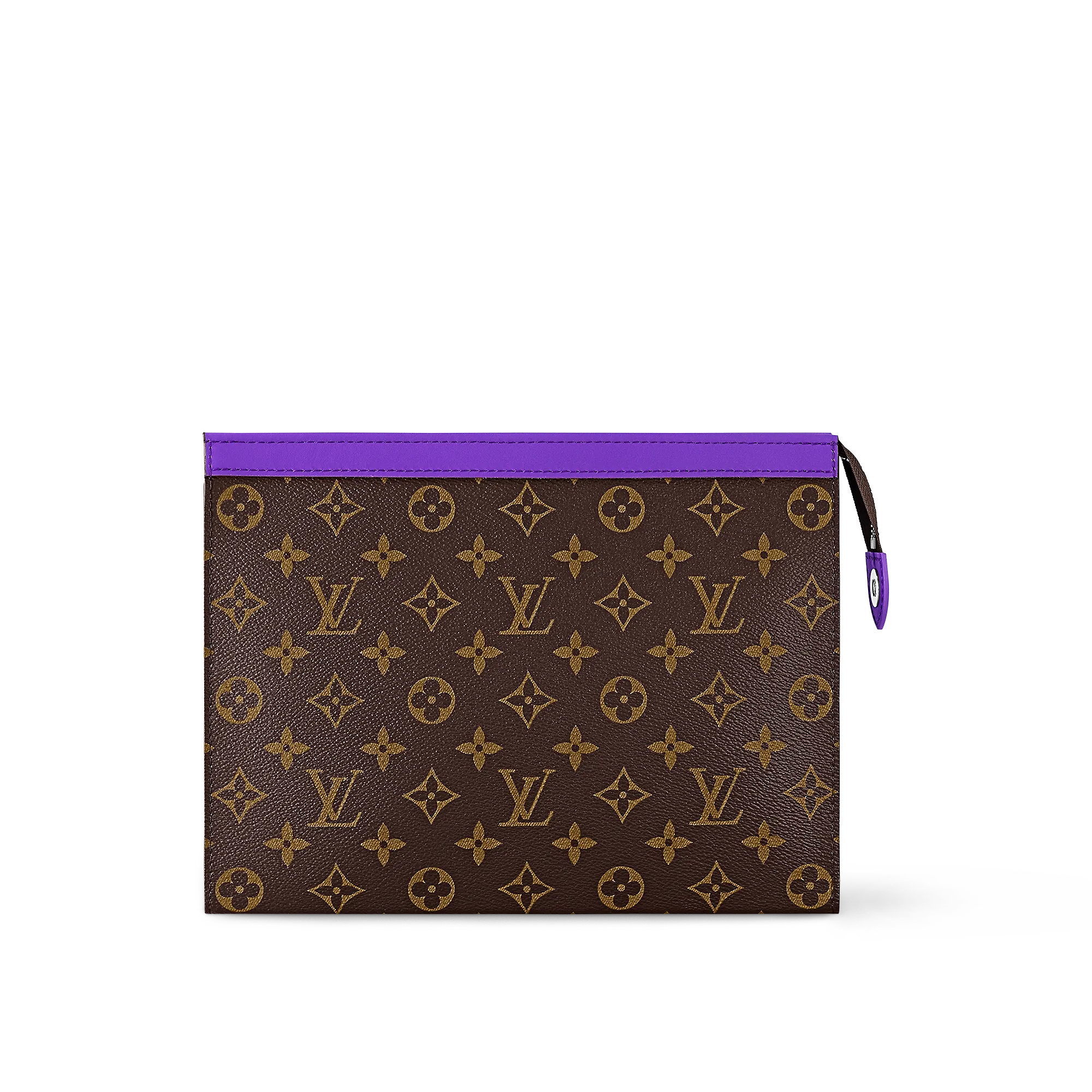 Louis Vuitton Pochette Voyage MM Monogram Macassar Canvas - Men - Travel M82859 Dark Violet