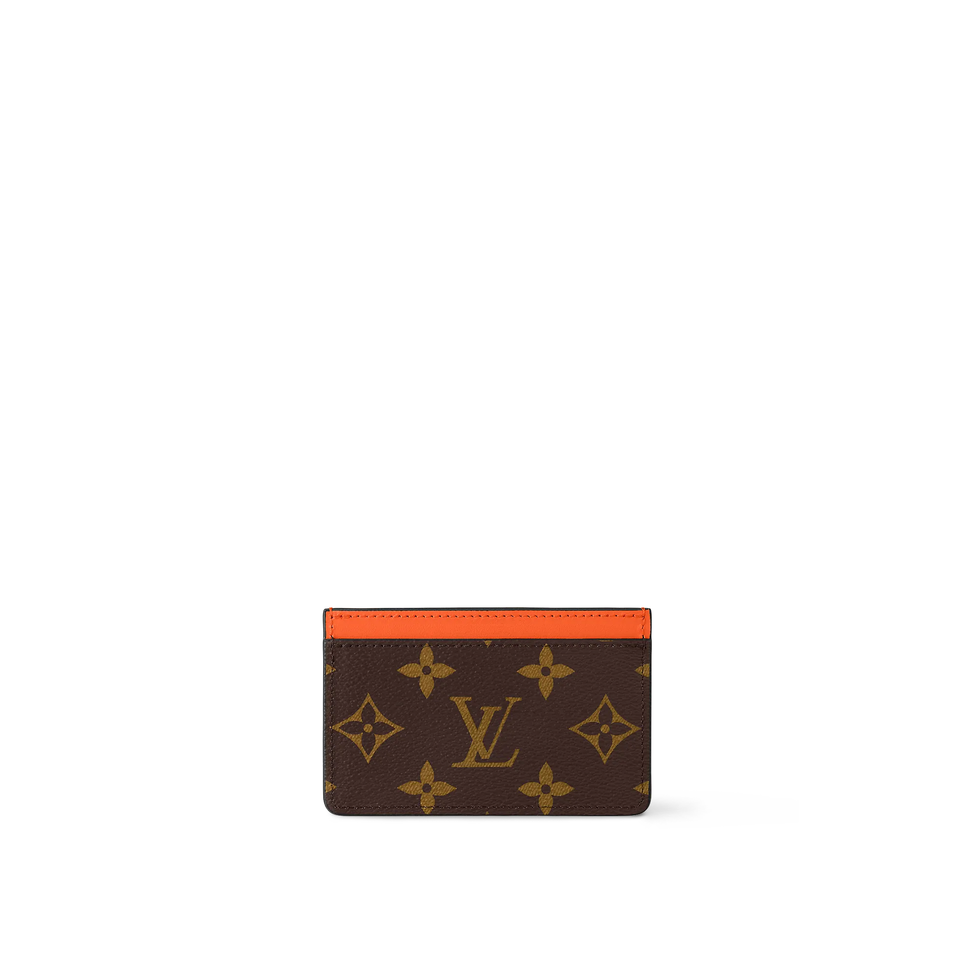 Louis Vuitton Card Holder PM Monogram Macassar Canvas - Men - Small Leather Goods M82870 Orange