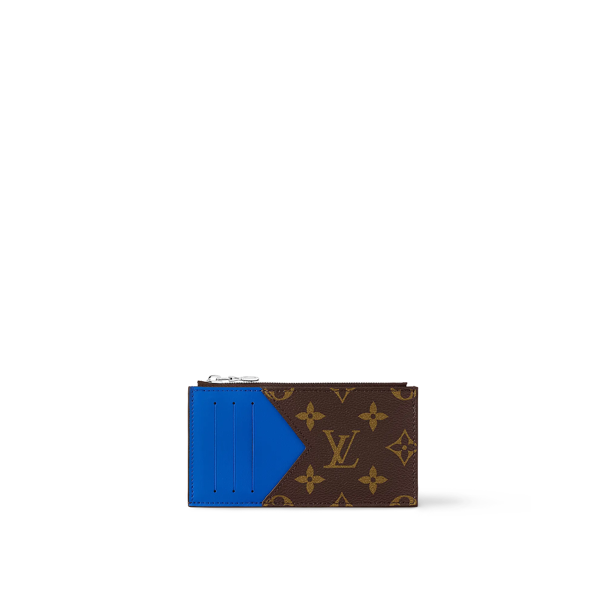 Louis Vuitton Coin Card Holder Monogram Macassar Canvas - Men - Small Leather Goods M82911 Blue