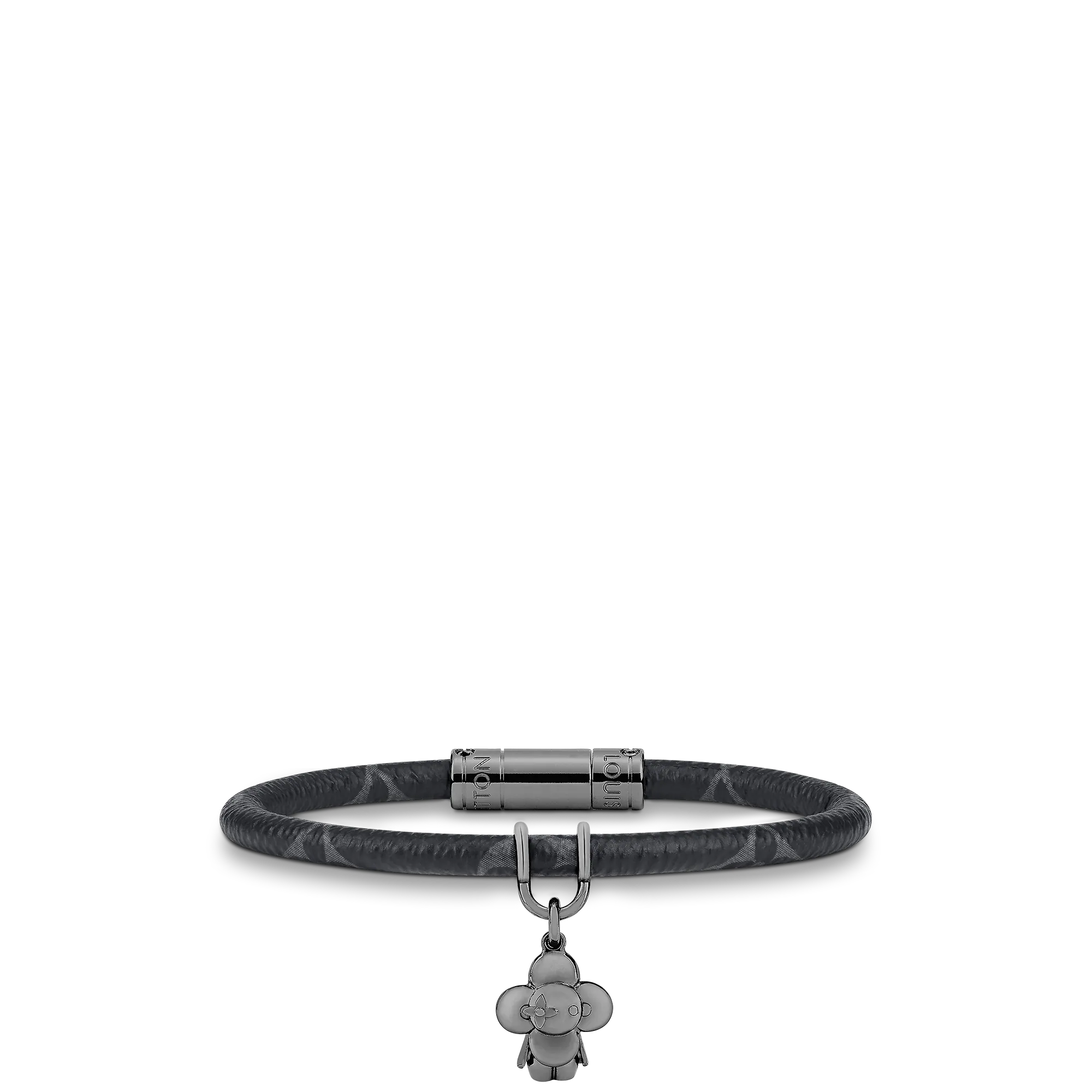 Louis Vuitton Hang It Bracelet Monogram Eclipse Canvas - Men - Fashion Jewelry M8294D