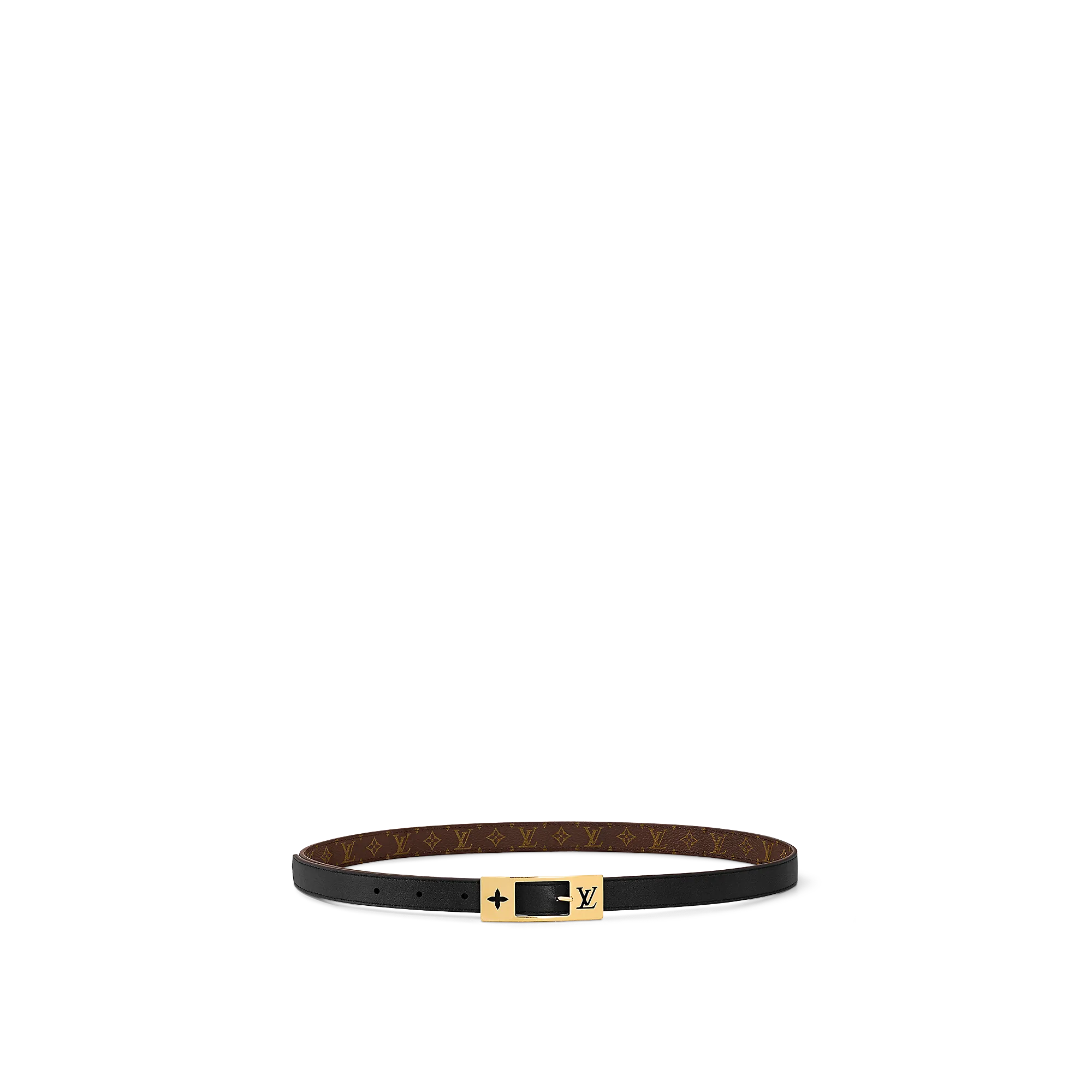 Louis Vuitton LV Duo 18MM Reversible Belt Monogram - Women - Accessories M8296U Black