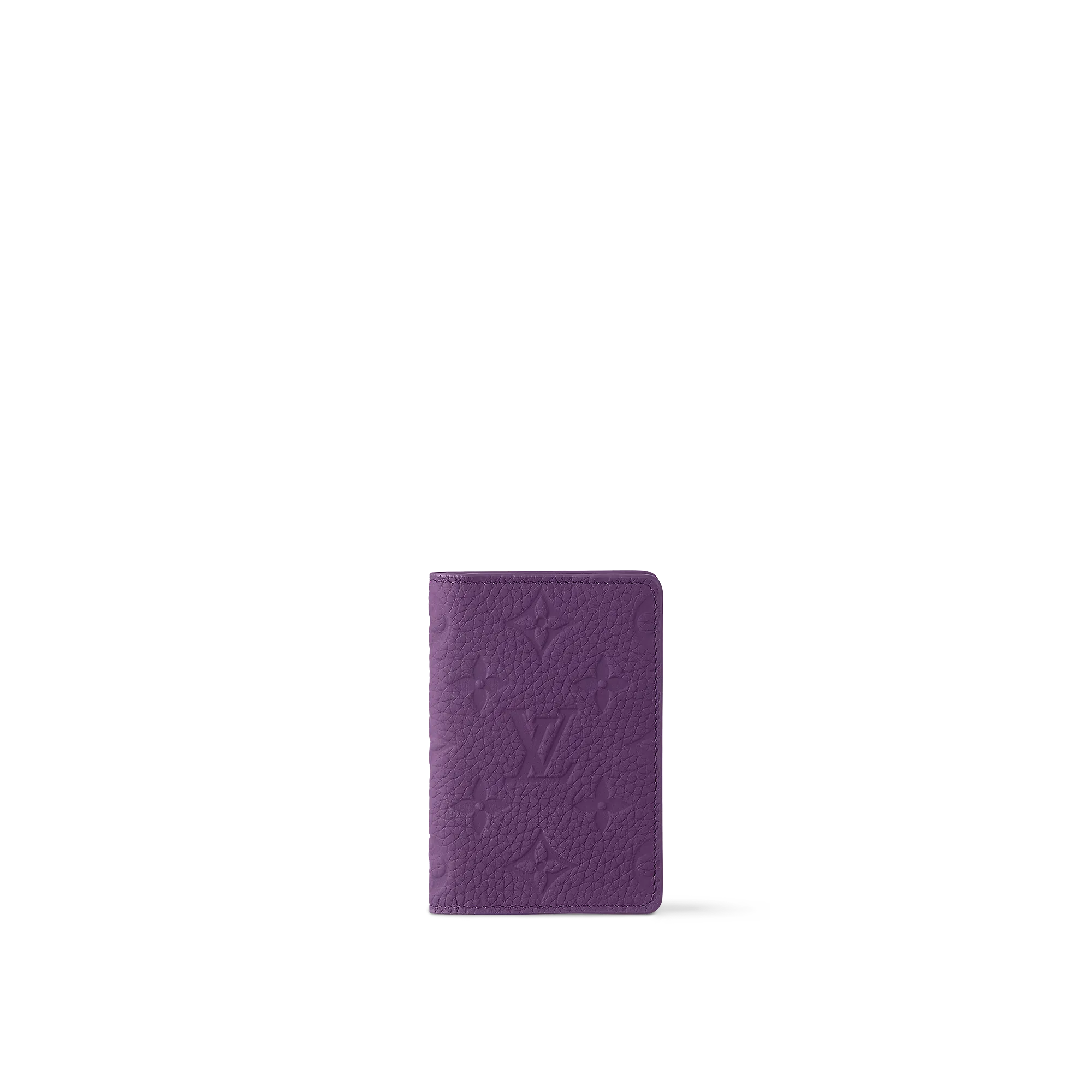 Louis Vuitton Pocket Organizer Monogram Taurillon Leather - Men - Small Leather Goods M83069 Dark Violet