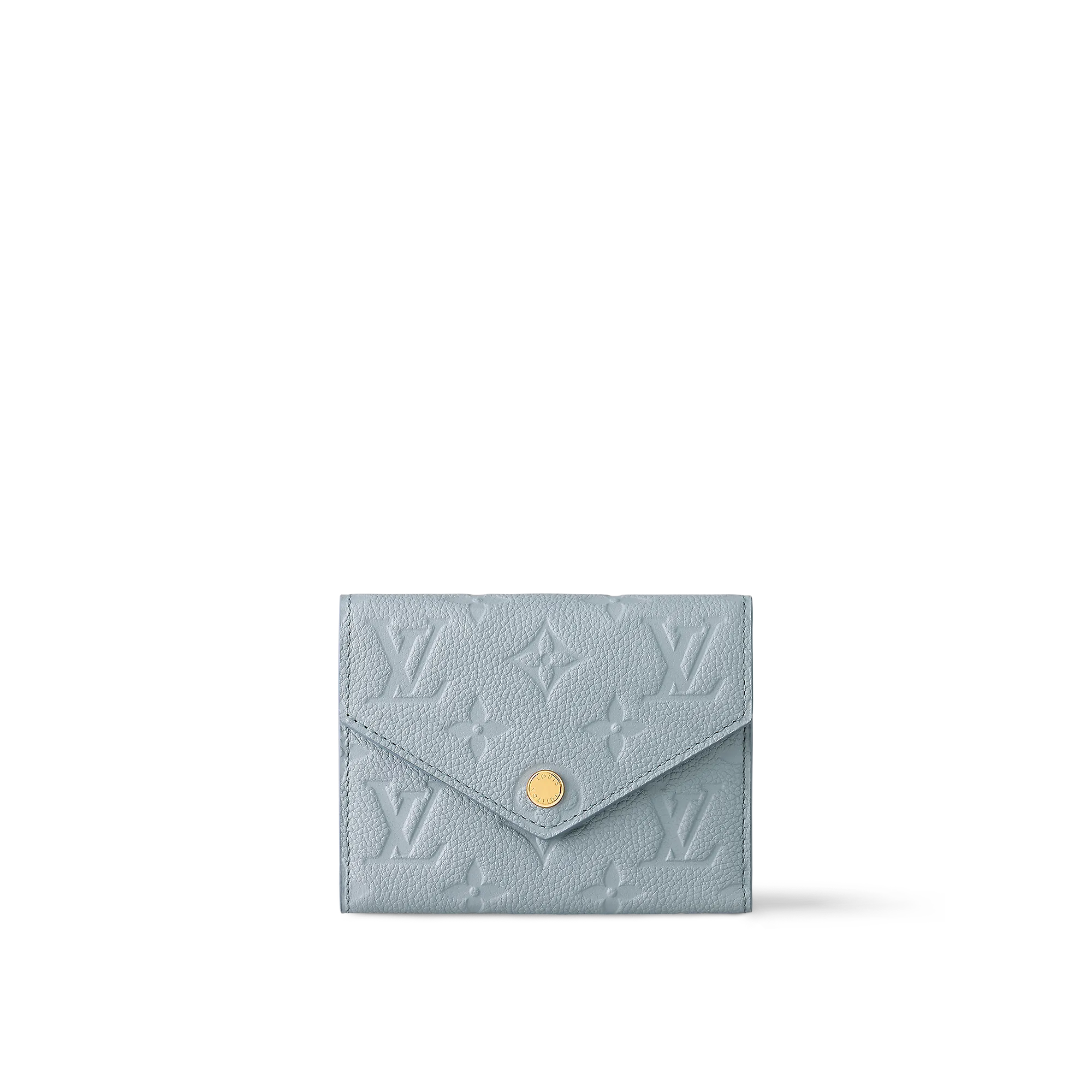 Louis Vuitton Victorine Wallet Monogram Empreinte Leather - Women - Personalization M83271 Blue Hour