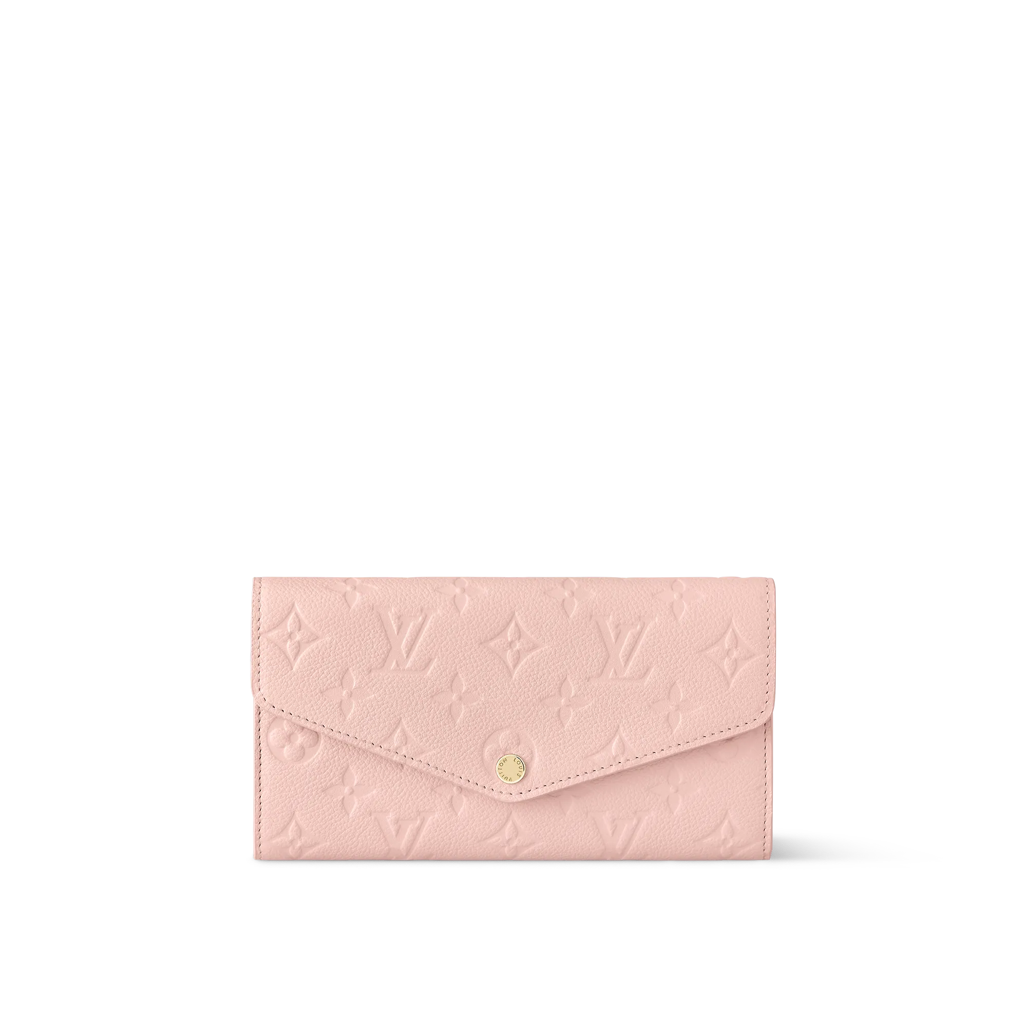 Louis Vuitton Sarah Wallet Monogram Empreinte Leather - Women - Small Leather Goods M83443 Pink Opale