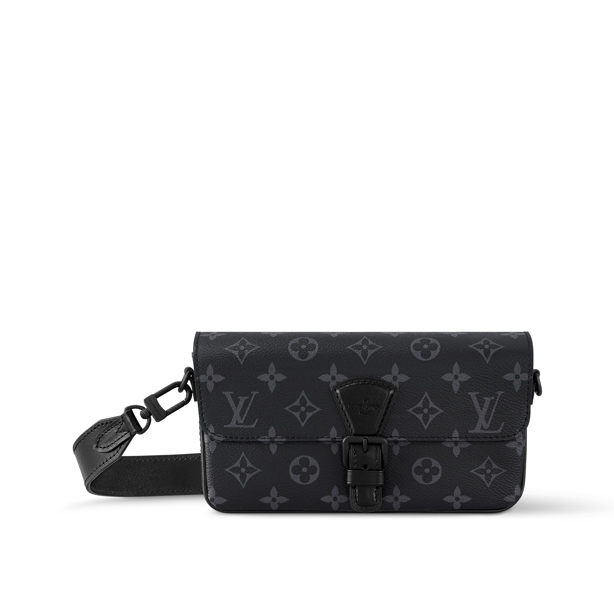 Louis Vuitton Montsouris Wearable Wallet Monogram Eclipse Canvas - Men - Small Leather Goods M83567