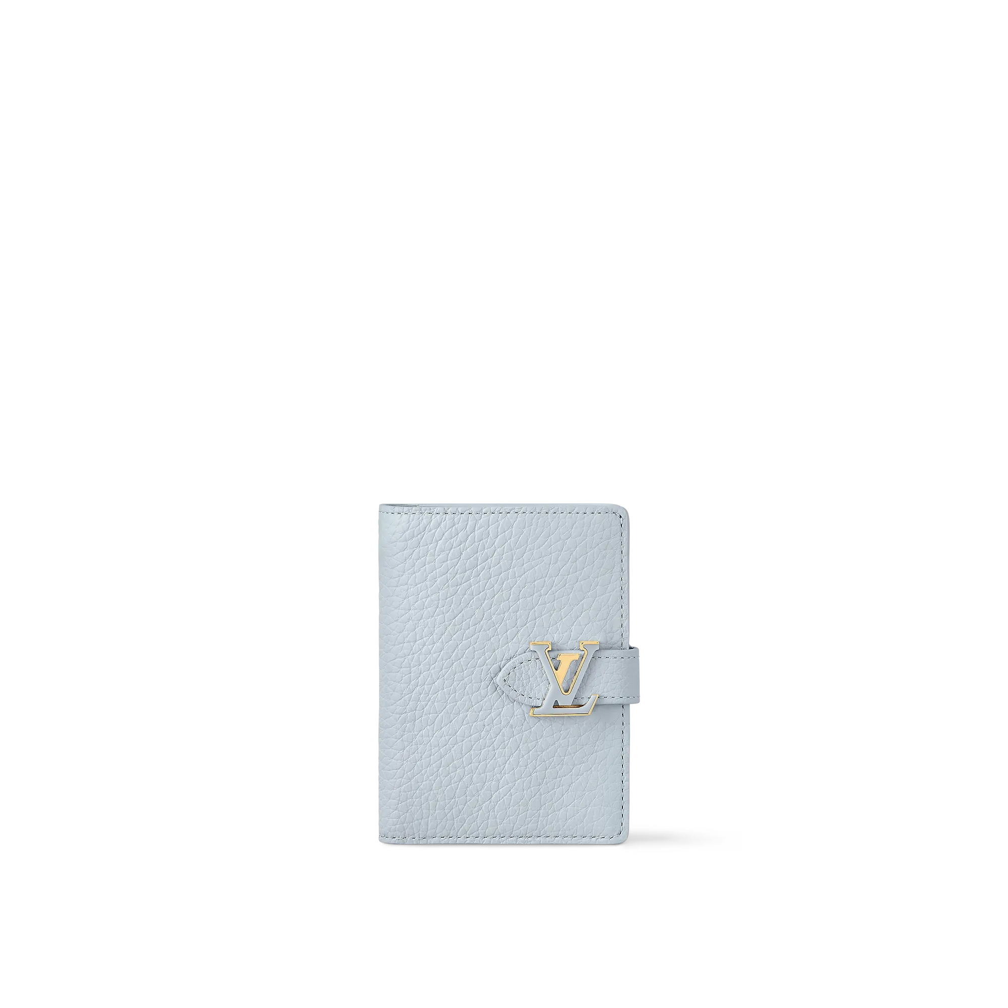 Louis Vuitton LV Vertical Compact Wallet Capucines - Women - Small Leather Goods M83572 Olympe Blue