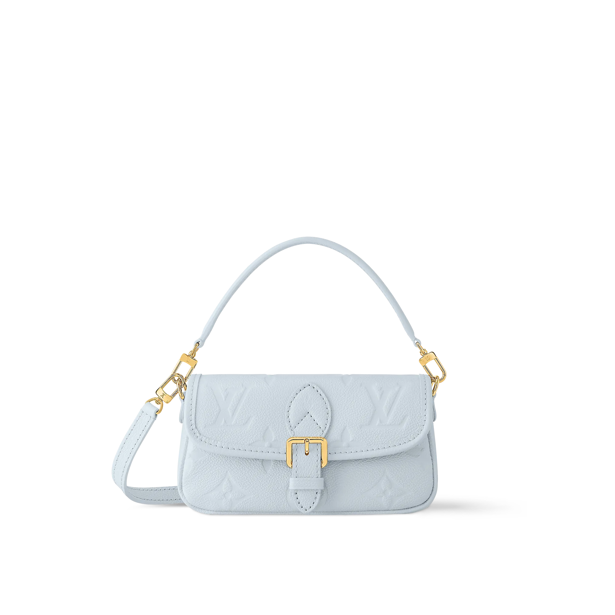 Louis Vuitton Nano Diane Monogram Empreinte Leather - Women - Small Leather Goods M83592 Olympe Blue