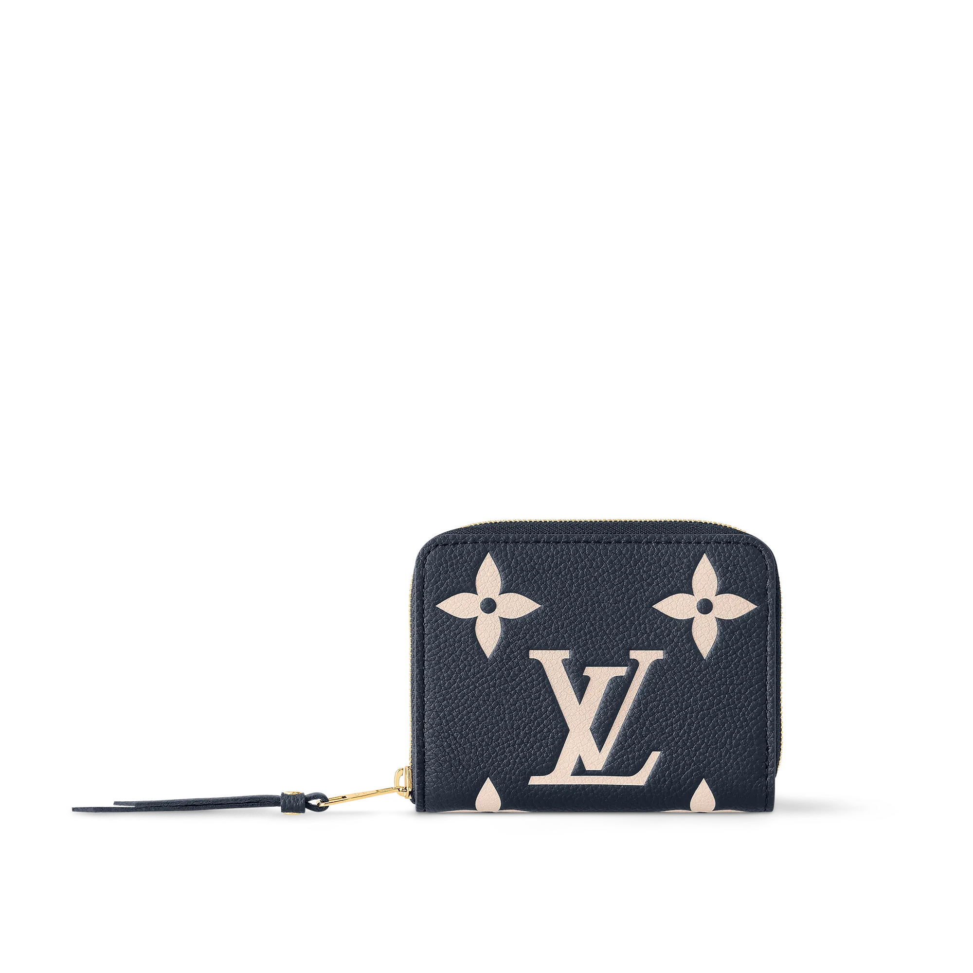 Louis Vuitton Zippy Coin Purse Bicolor Monogram Empreinte Leather - Women - Small Leather Goods M83606 Navy / Crème