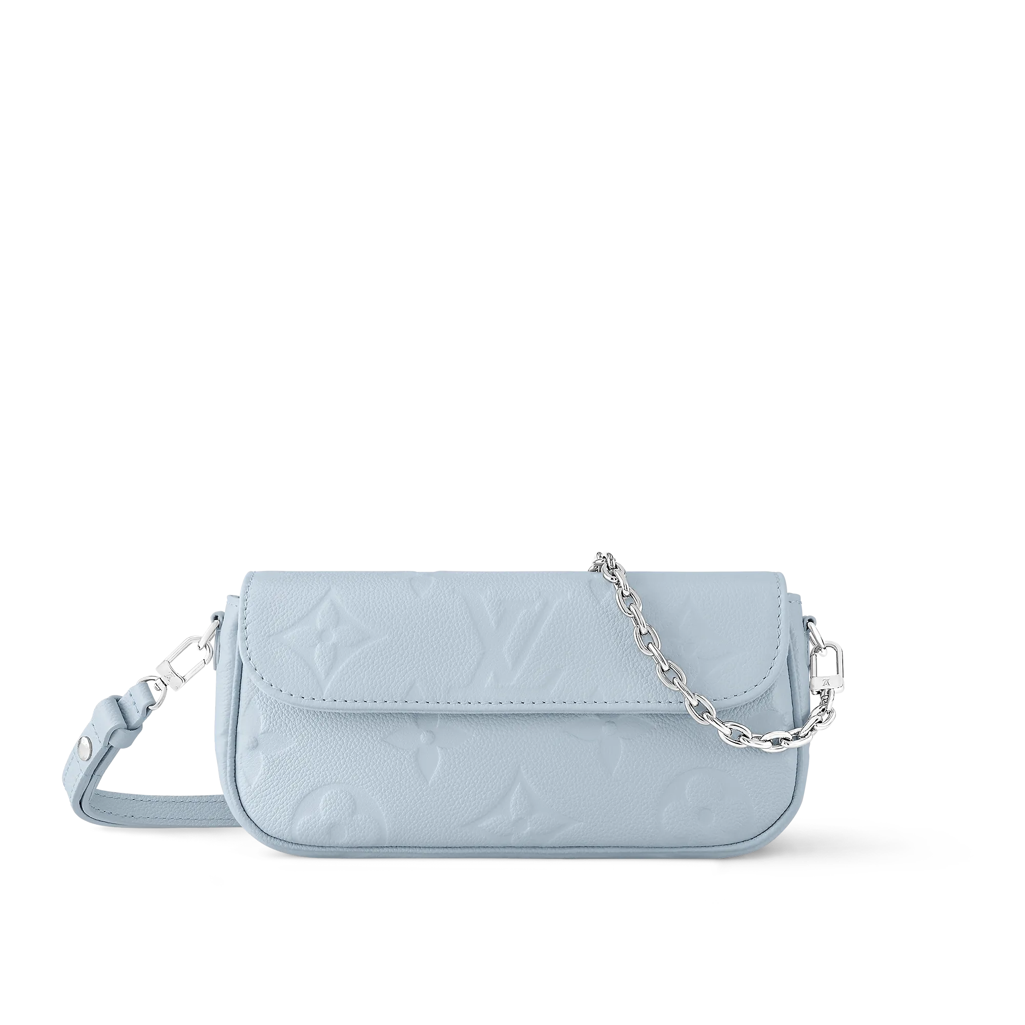 Louis Vuitton Wallet On Chain Ivy Monogram Empreinte Leather - Women - Small Leather Goods M83637 Blue Washed