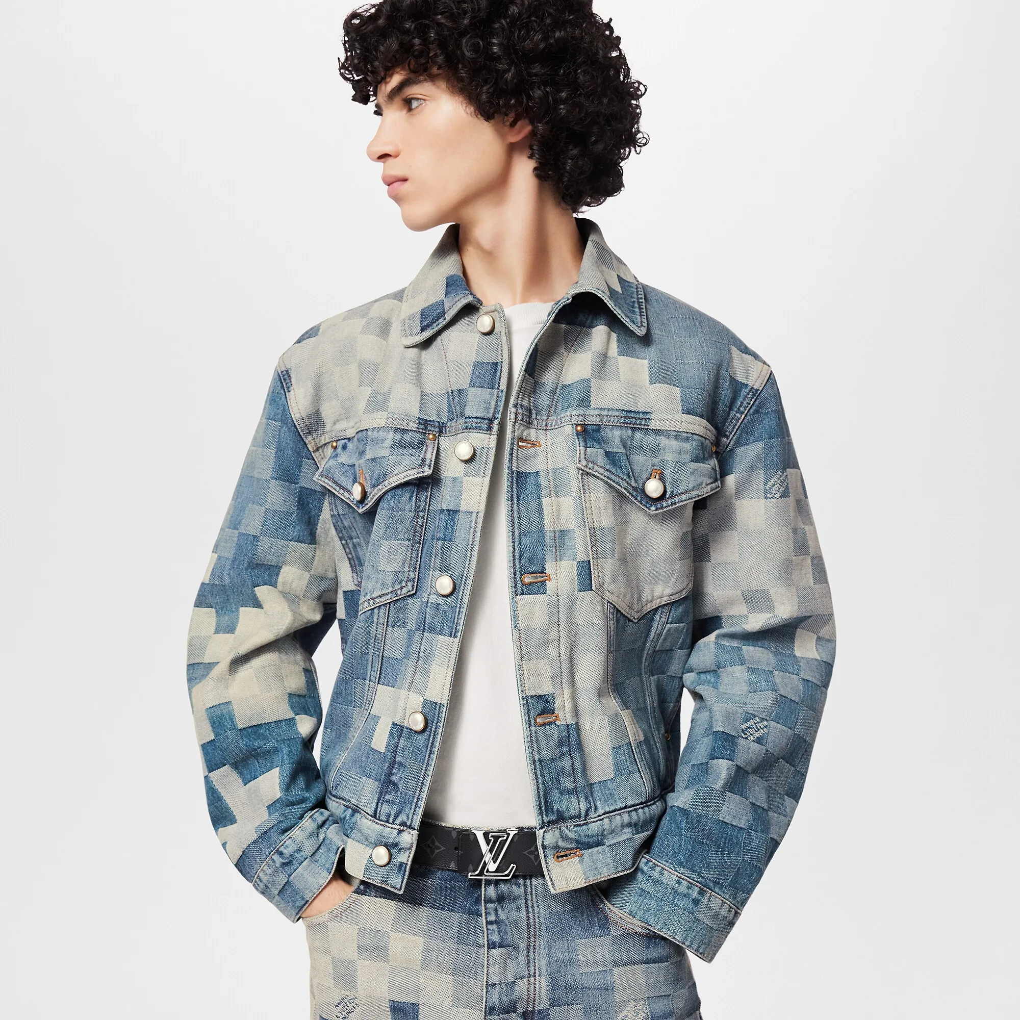 Louis Vuitton LV Line 40mm Reversible Belt Monogram Eclipse Canvas - Men - Accessories M8504V