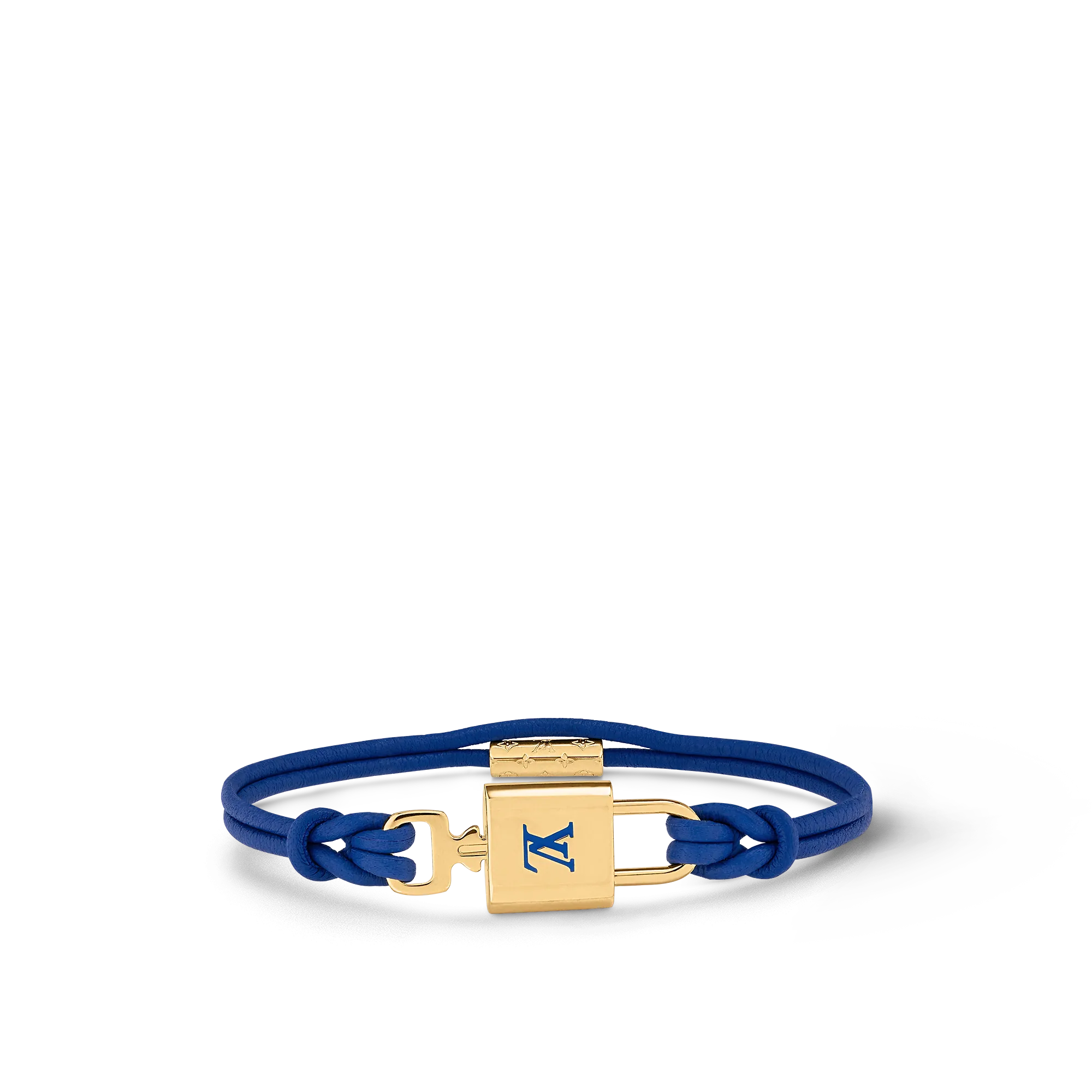 Louis Vuitton LV Padlock Bracelet Other Leathers - Women - Fashion Jewelry M8520F Blue Oil