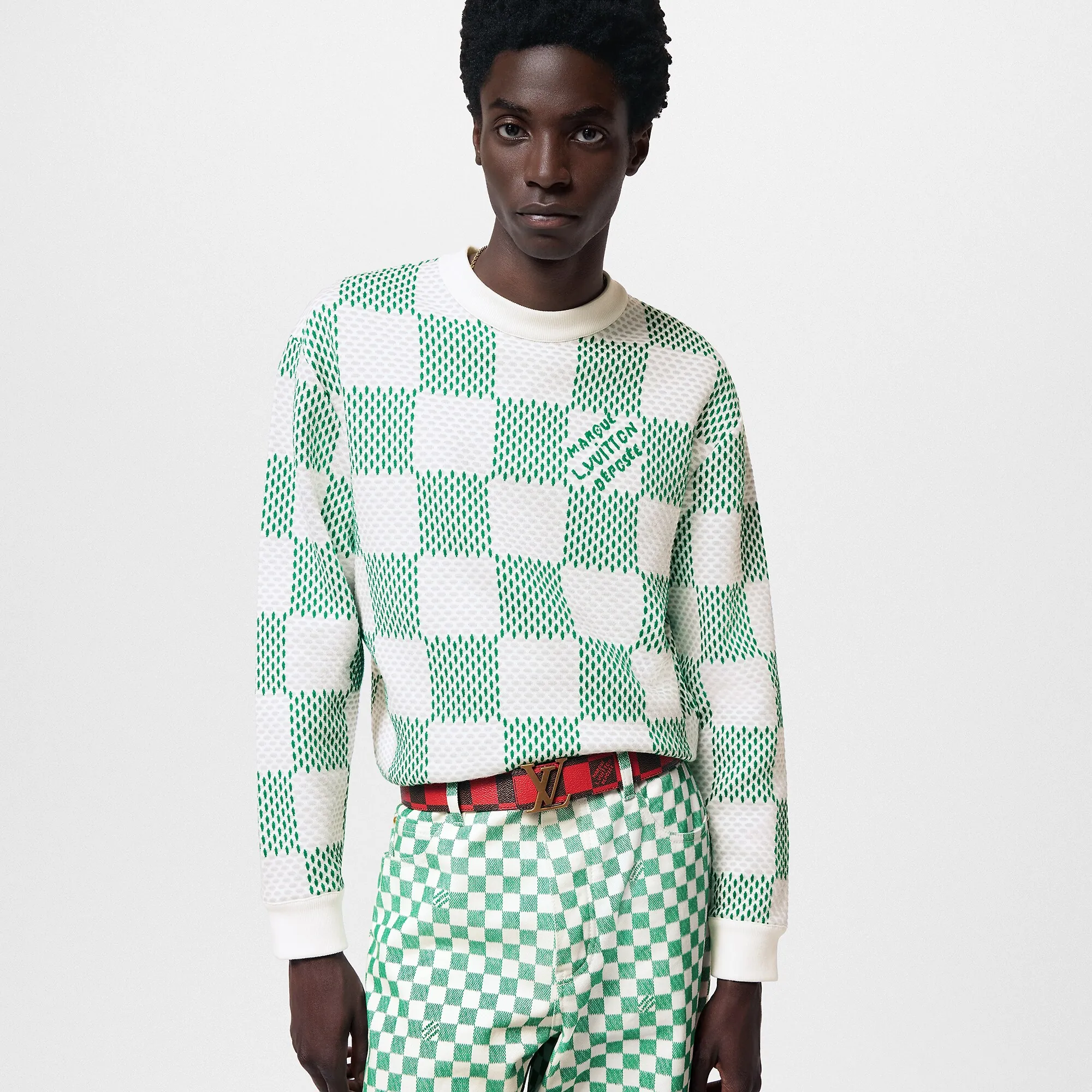 Louis Vuitton LV Initiales 40mm Reversible Belt Damier Other - New - For Men M8537U Red