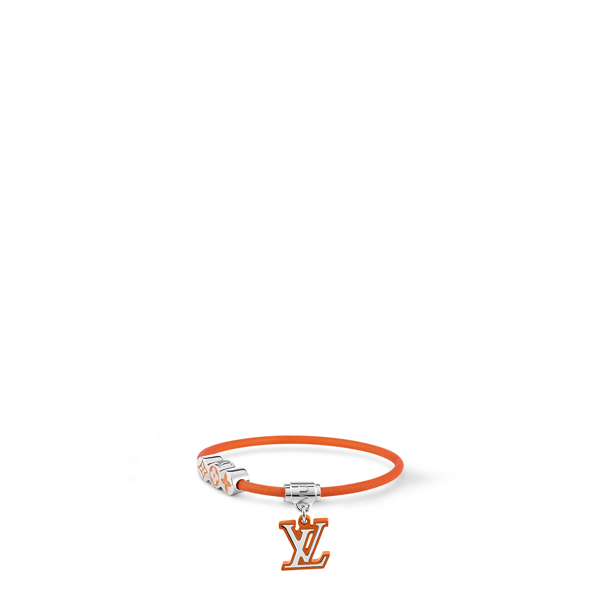 Louis Vuitton Monogram Party Bracelet Monogram Eclipse Canvas - Men - Fashion Jewelry M8570E Orange