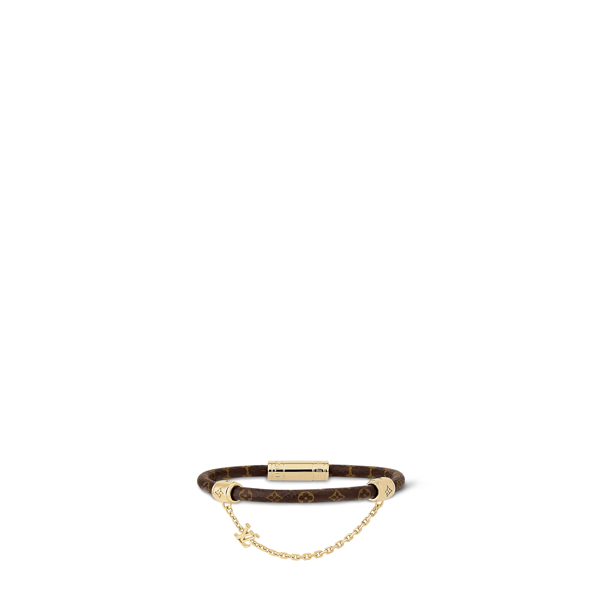 Louis Vuitton Chain It Bracelet Monogram Eclipse Canvas - Men - Fashion Jewelry M8578D Brown