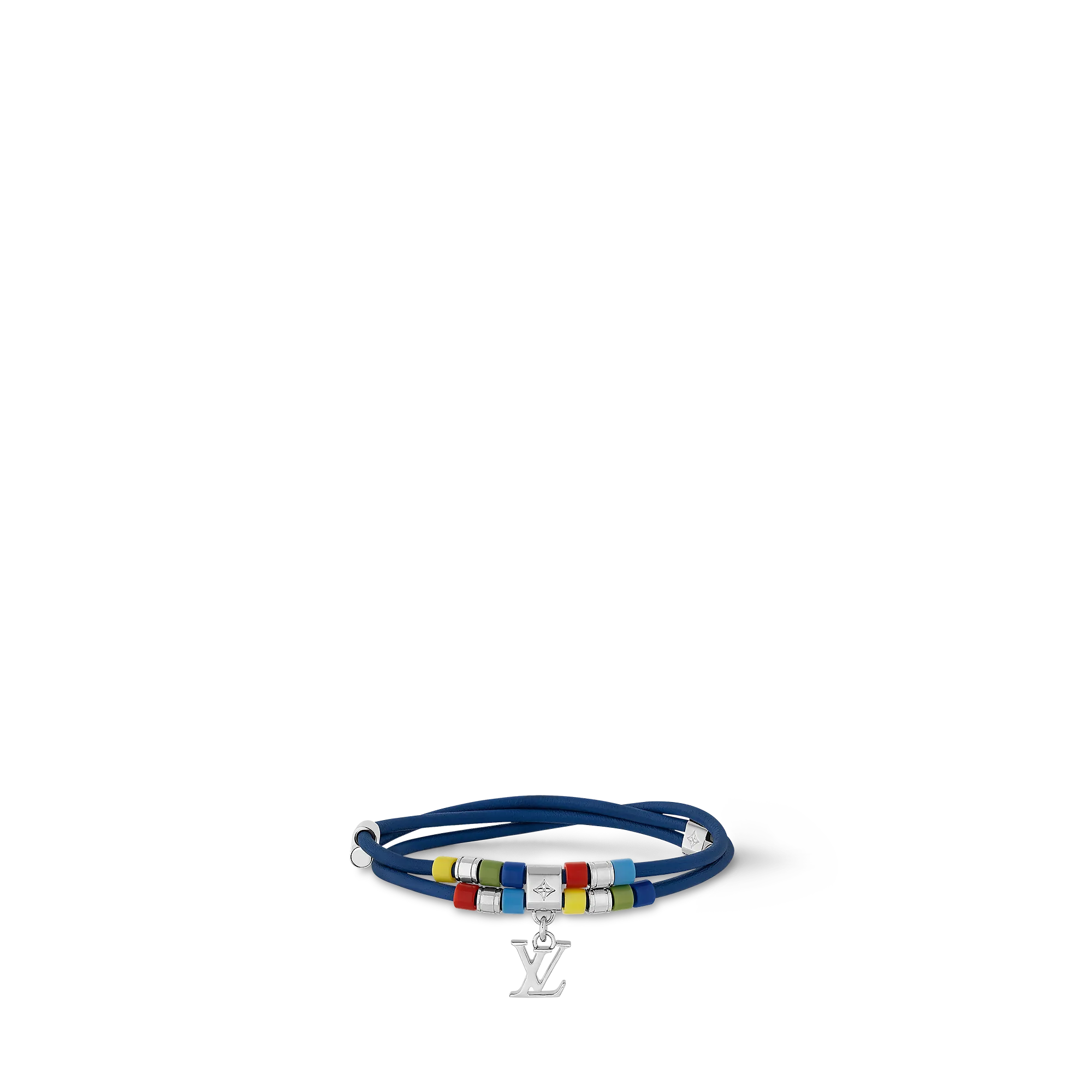 Louis Vuitton Monogram Play Bracelet Monogram Eclipse Canvas - Men - Fashion Jewelry M8588Z Blue