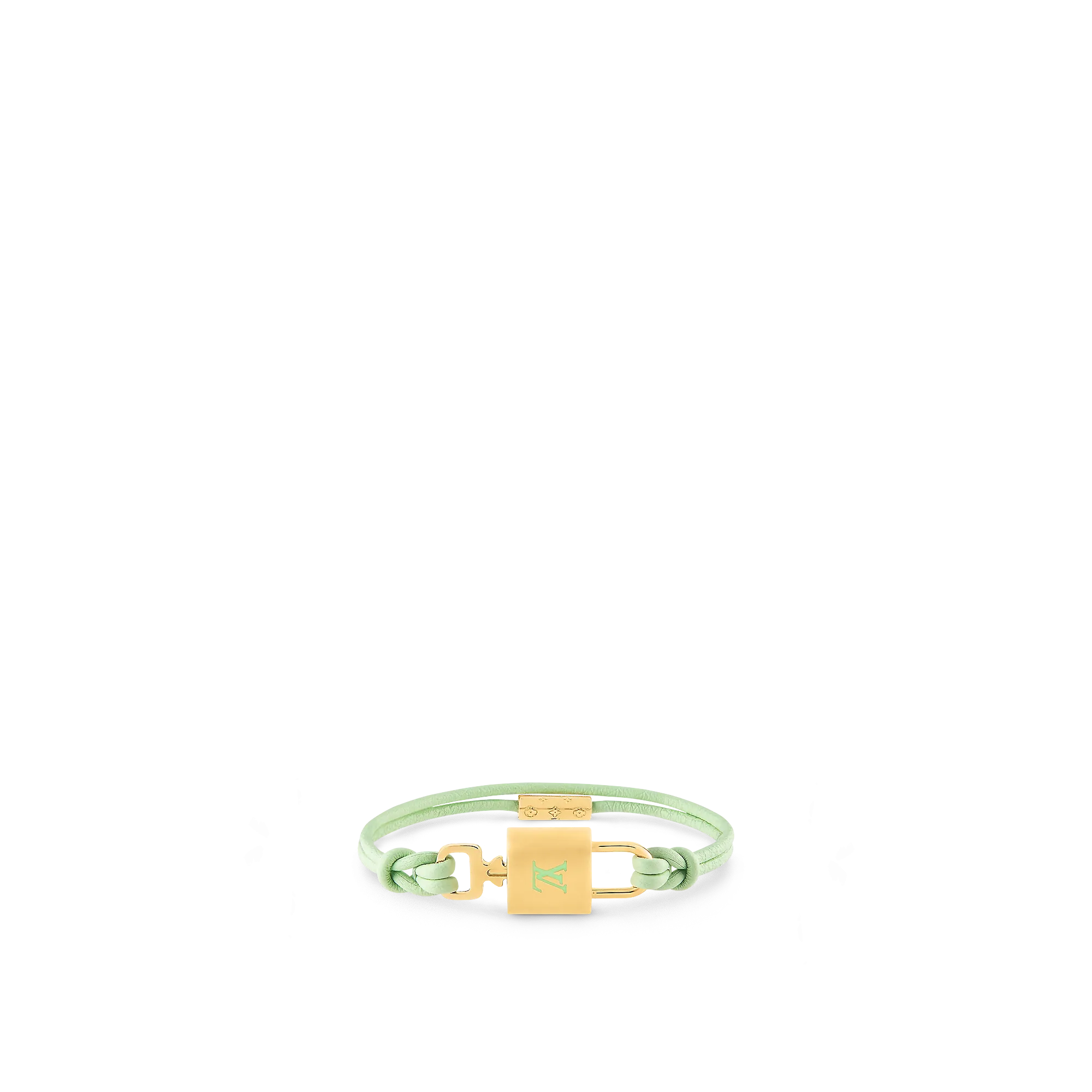 Louis Vuitton LV Padlock Bracelet Other Leathers - Women - Fashion Jewelry M8659F Green