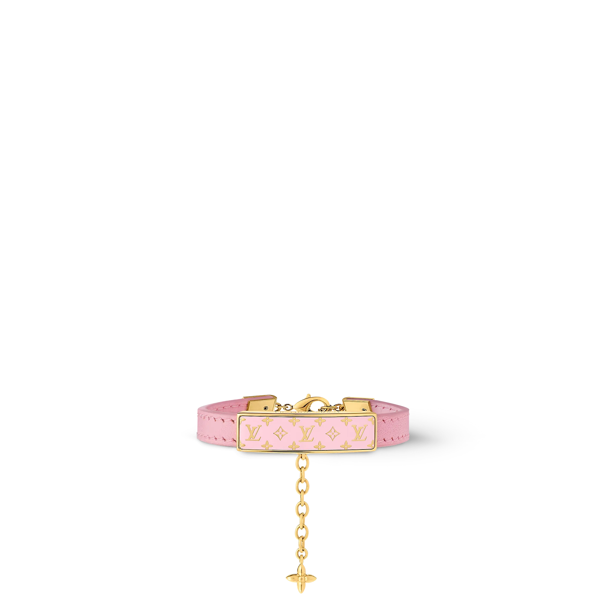 Louis Vuitton Nanogram Enamel Bracelet Other Leathers - Women - Fashion Jewelry M8803Z Rose Ballerine