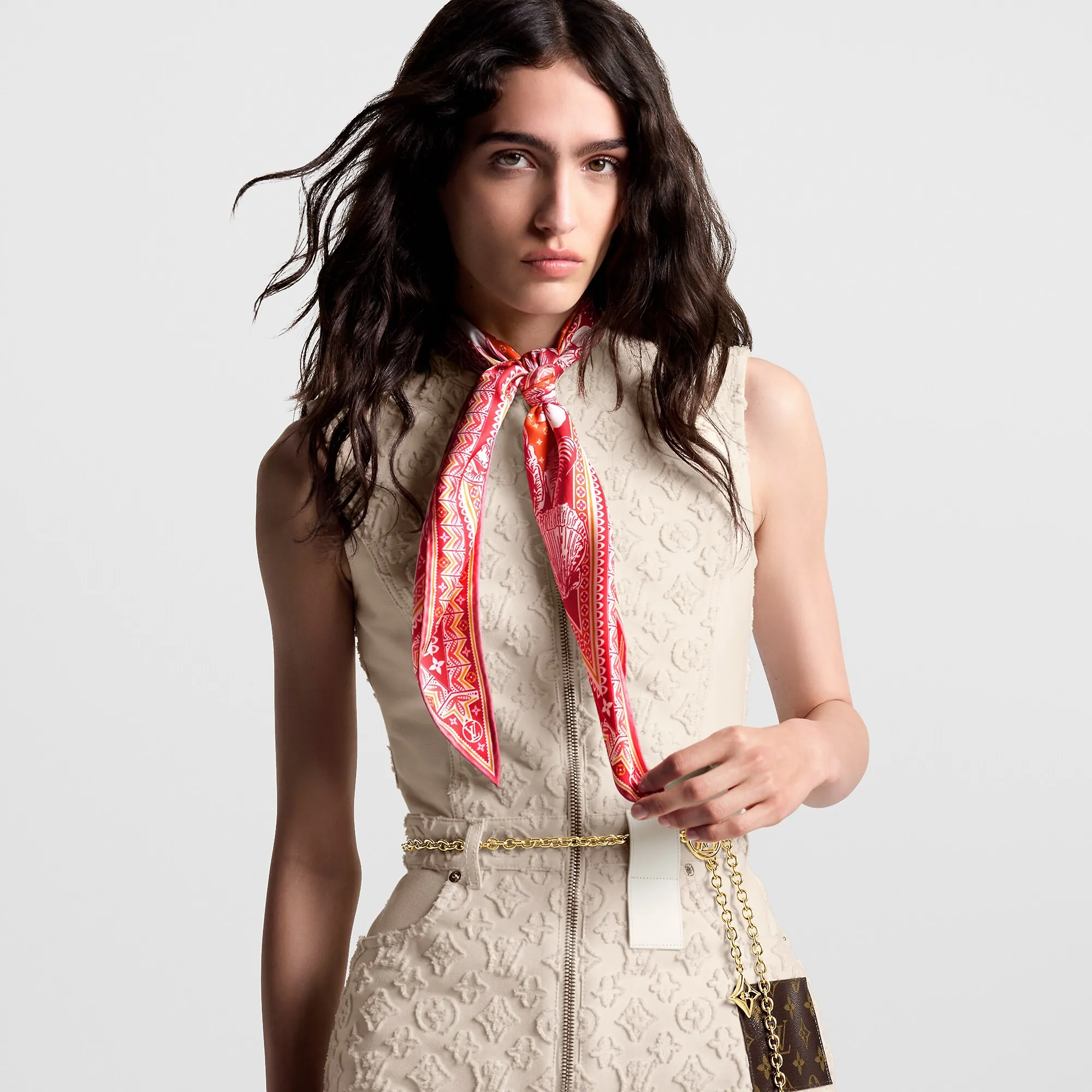 Louis Vuitton LV Ocean Silk Losange S00 - Women - Accessories M90613 Fuchsia Rose