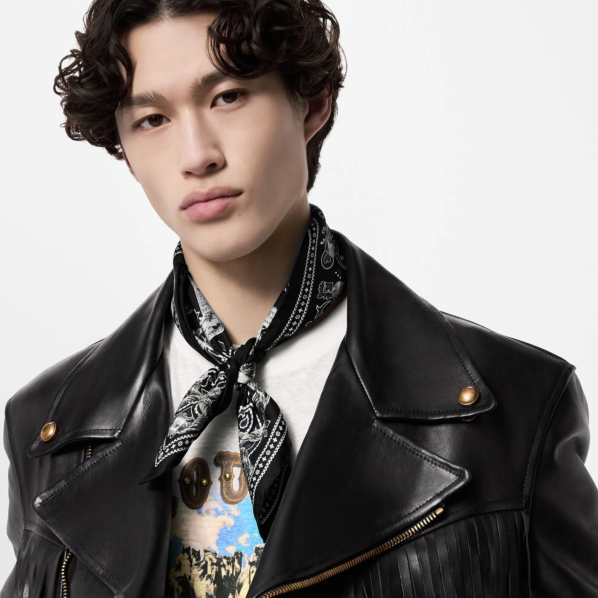 Louis Vuitton Monogram Tied Up Silk Bandana S00 - New - For Men M90696