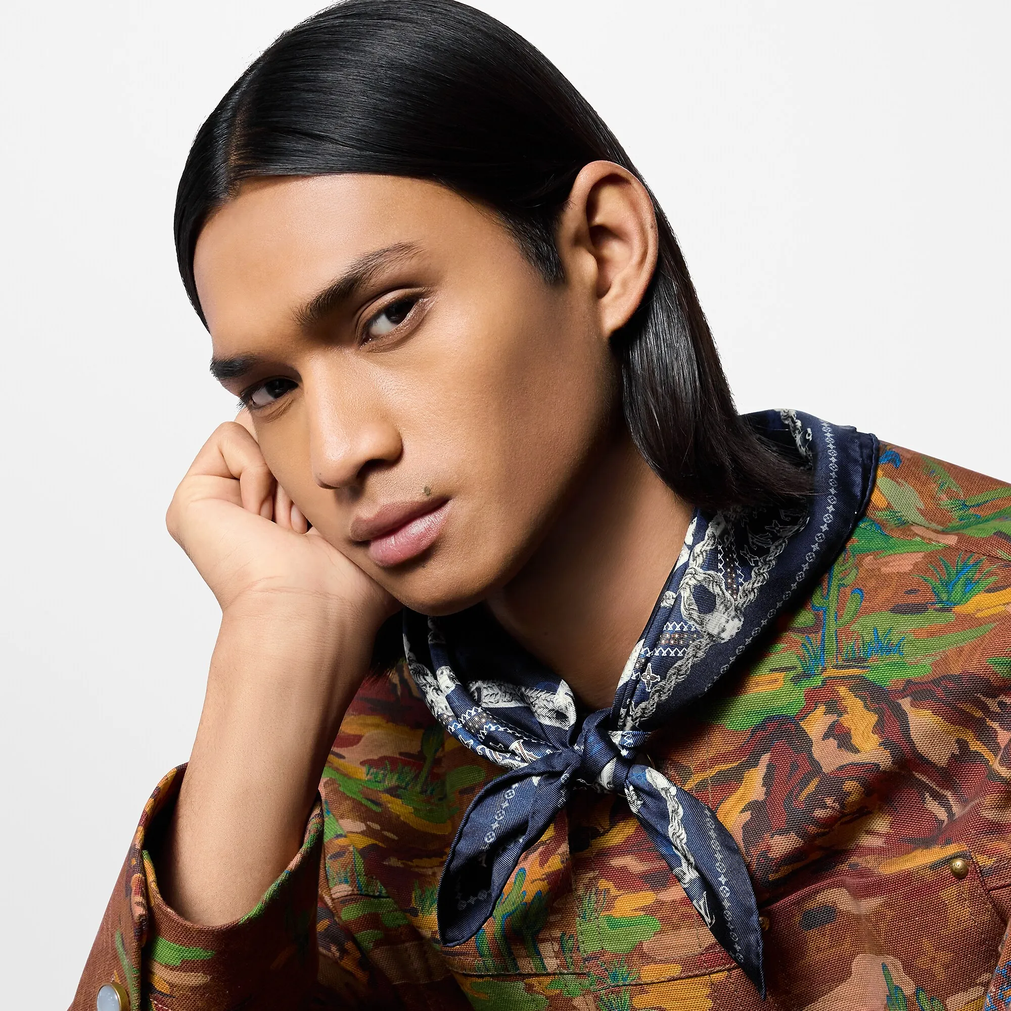 Louis Vuitton LV Dynasty Silk Bandana S00 - New - For Men M90697