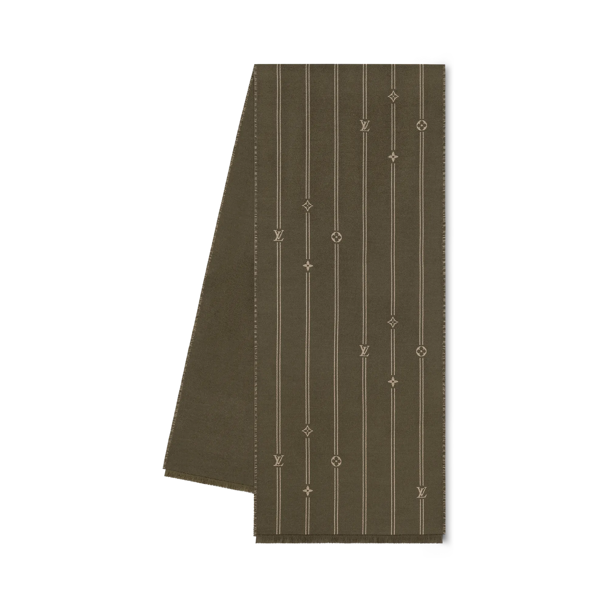 Louis Vuitton Monogram Stripes Scarf S00 - Men - Accessories M90732 Olive
