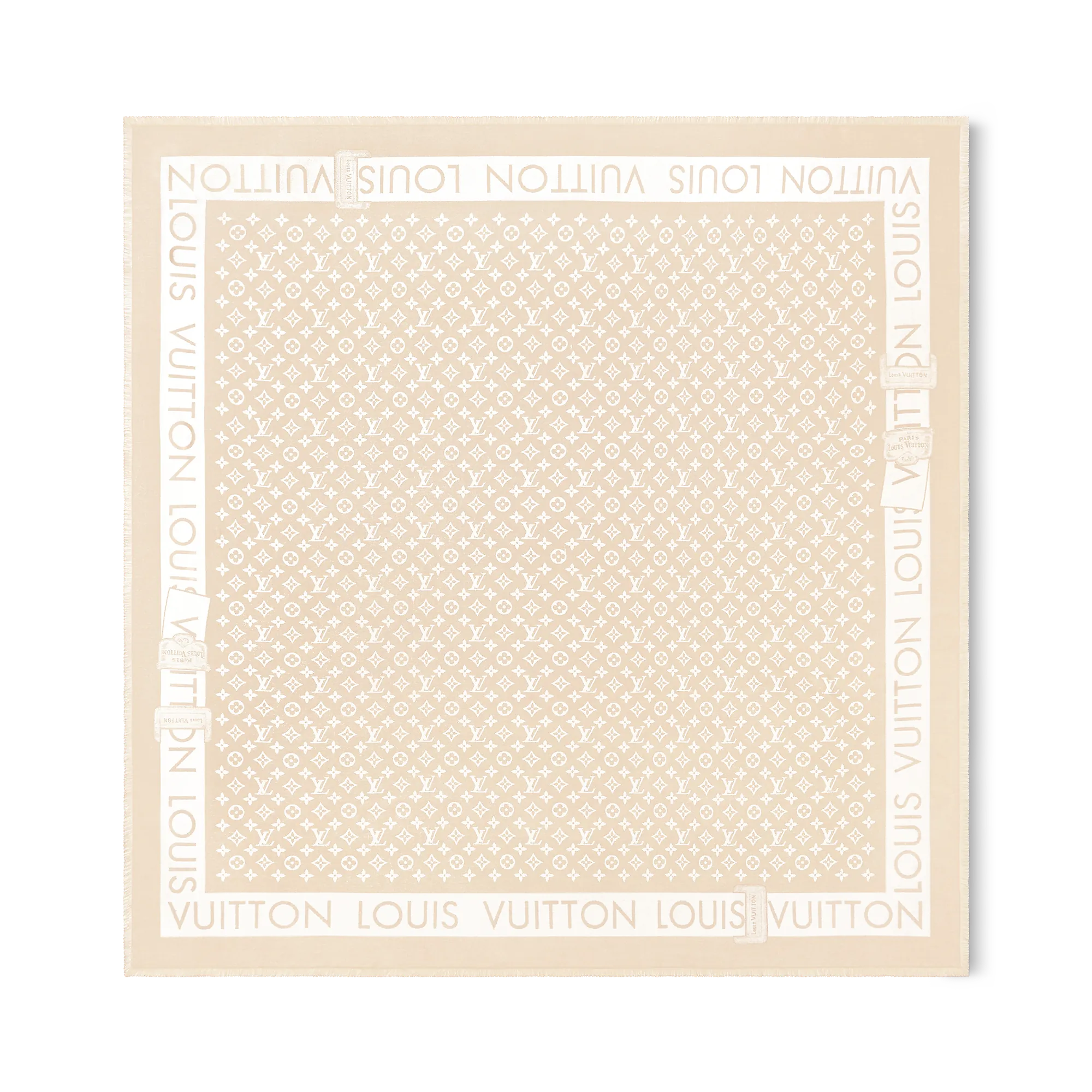 Louis Vuitton Lock And Go Shine Shawl S00 - Women - Accessories M90795 Beige