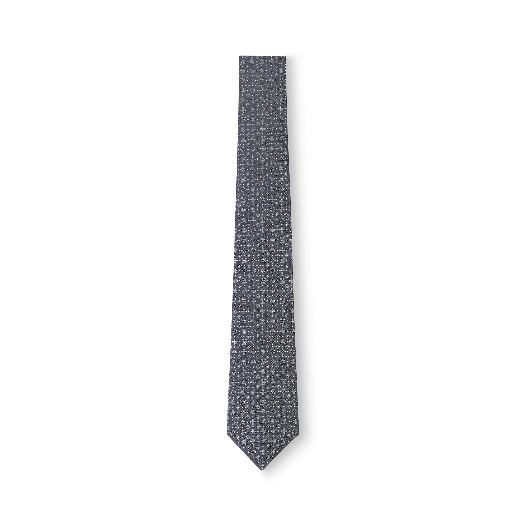 Louis Vuitton Monogram Shadow Dots Tie S00 - Men - Accessories M90807 Anthracite